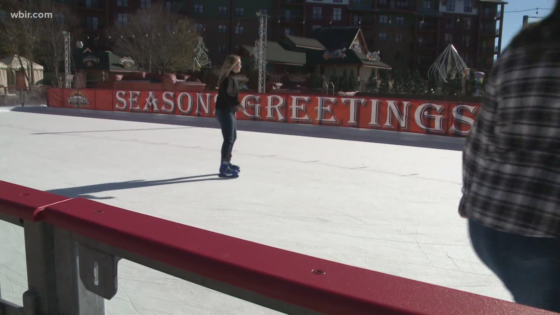 The ice rink at Wilderness at the Smokies is open for the 2020 season