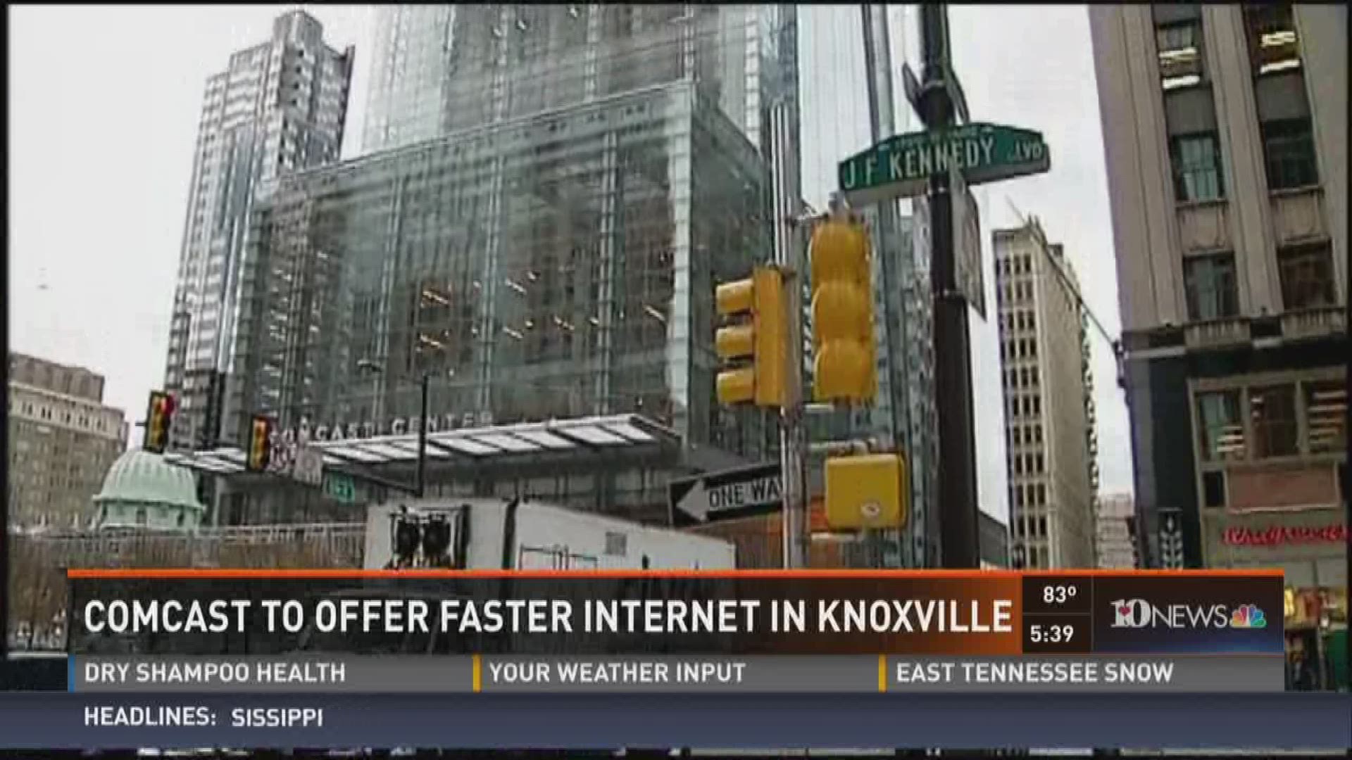Nov. 1, 2016: Comcast says its Gigabit internet service will be available in Knoxville in early 2017.