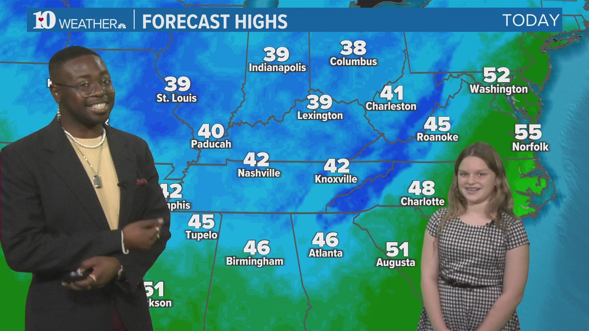 Aubrey gives us the rundown on some chilly weather in our area.
