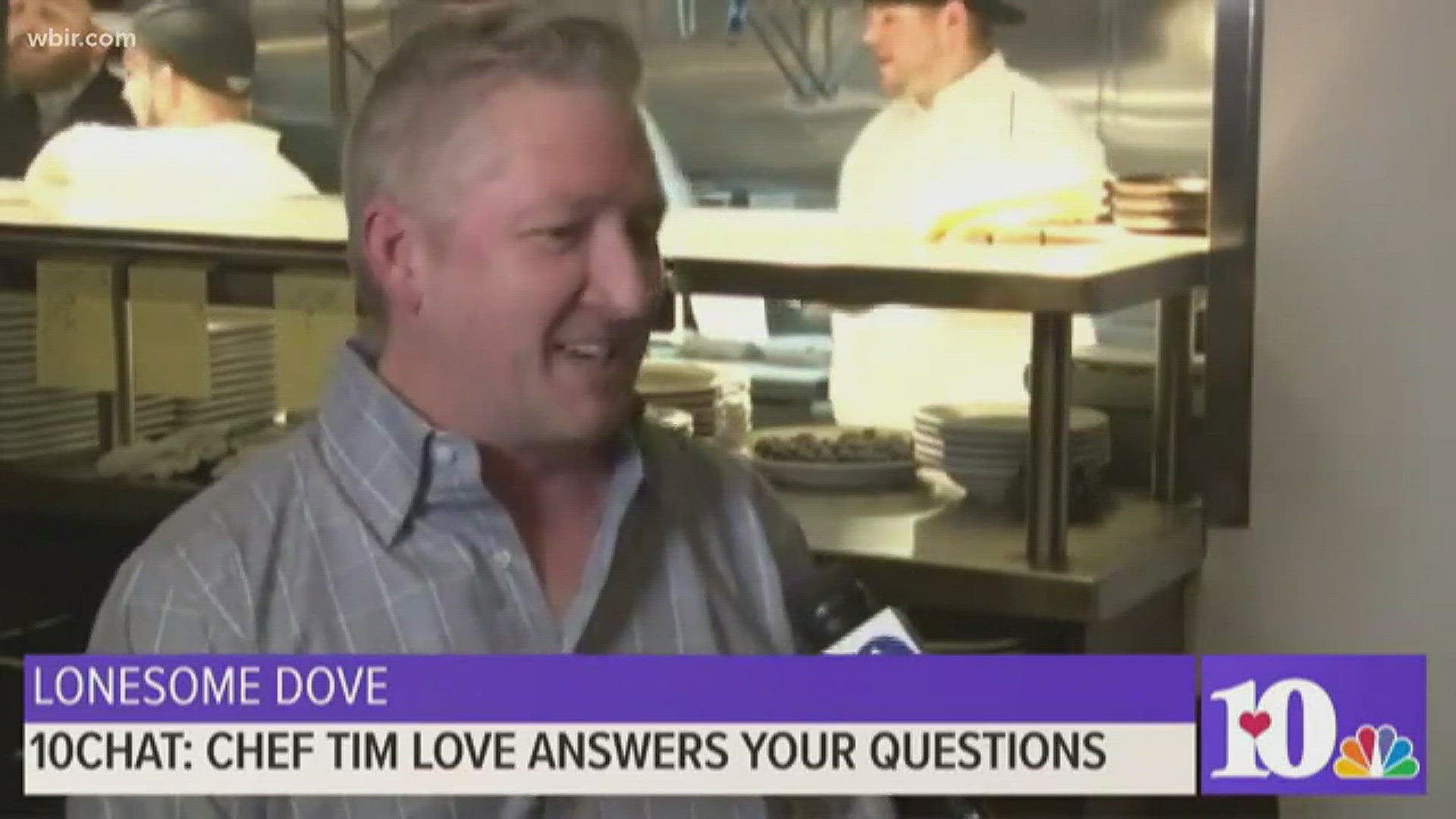 Feb. 16, 2018: Chef Tim Love joined us for a 10Chat to talk about his life inside and outside the kitchen.