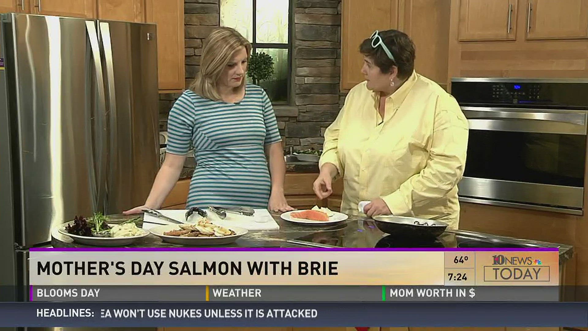 Lisa Smith shares her recipes for Mother's Day salmon and brie.