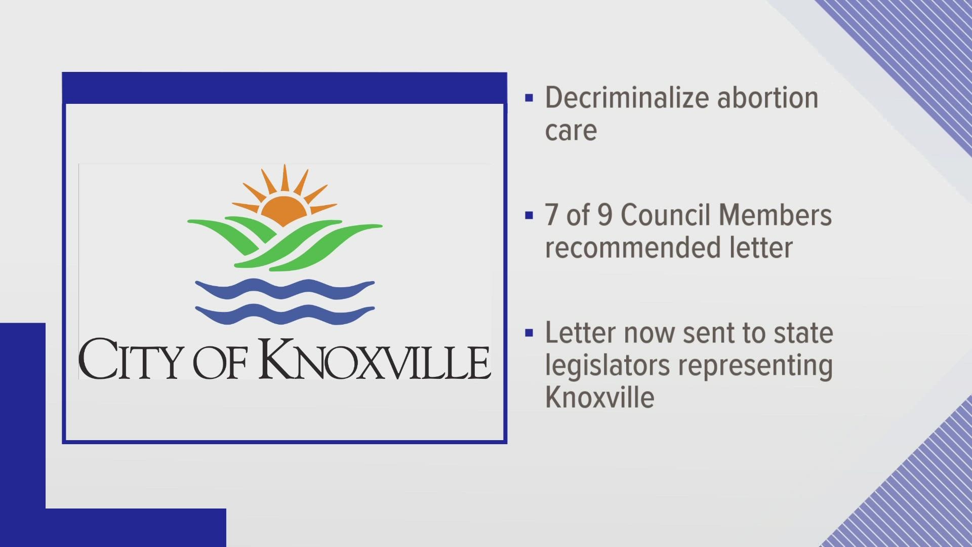 On September 6, Knoxville City Council voted on a resolution calling for state lawmakers to decriminalize abortion care.