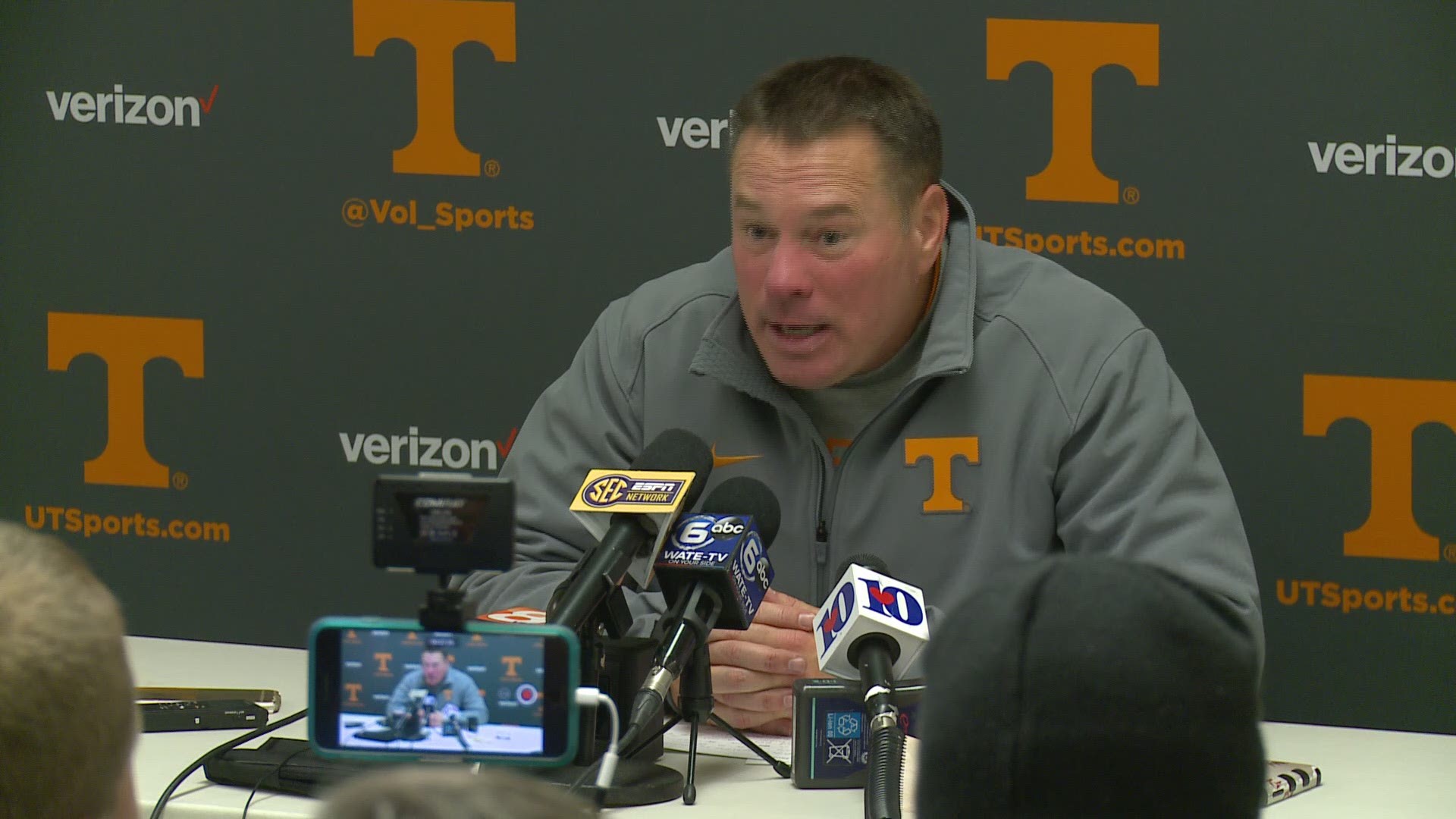 After the loss to Kentucky, Butch Jones "absolutely" believes he has the support of Athletics Director John Currie.