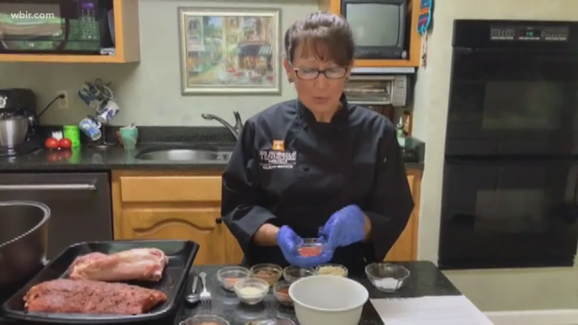 Chef Terri Geiser with the UT Culinary Institute shows how to make baby back ribs. Sept. 4, 2020-4pm.