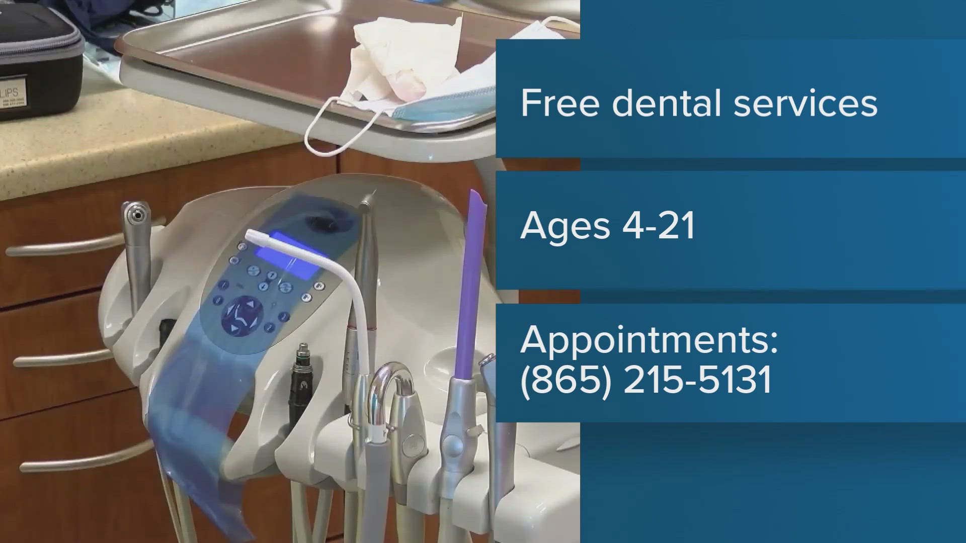 Ages 4 to 21 can receive several services including education, screenings, sealants and fluoride varnish, according to the Knox County Health Department.