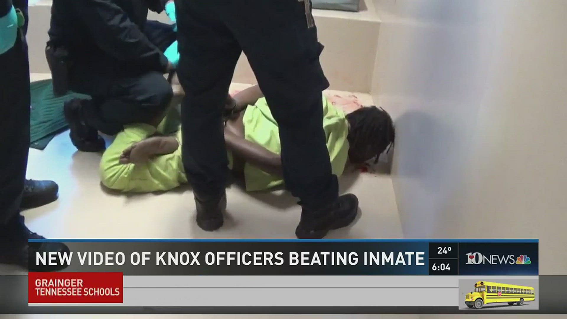 New video obtained by 10News shows more closely a November 2014 beating involving Knox County corrections officers and an inmate. Jan. 18, 2016