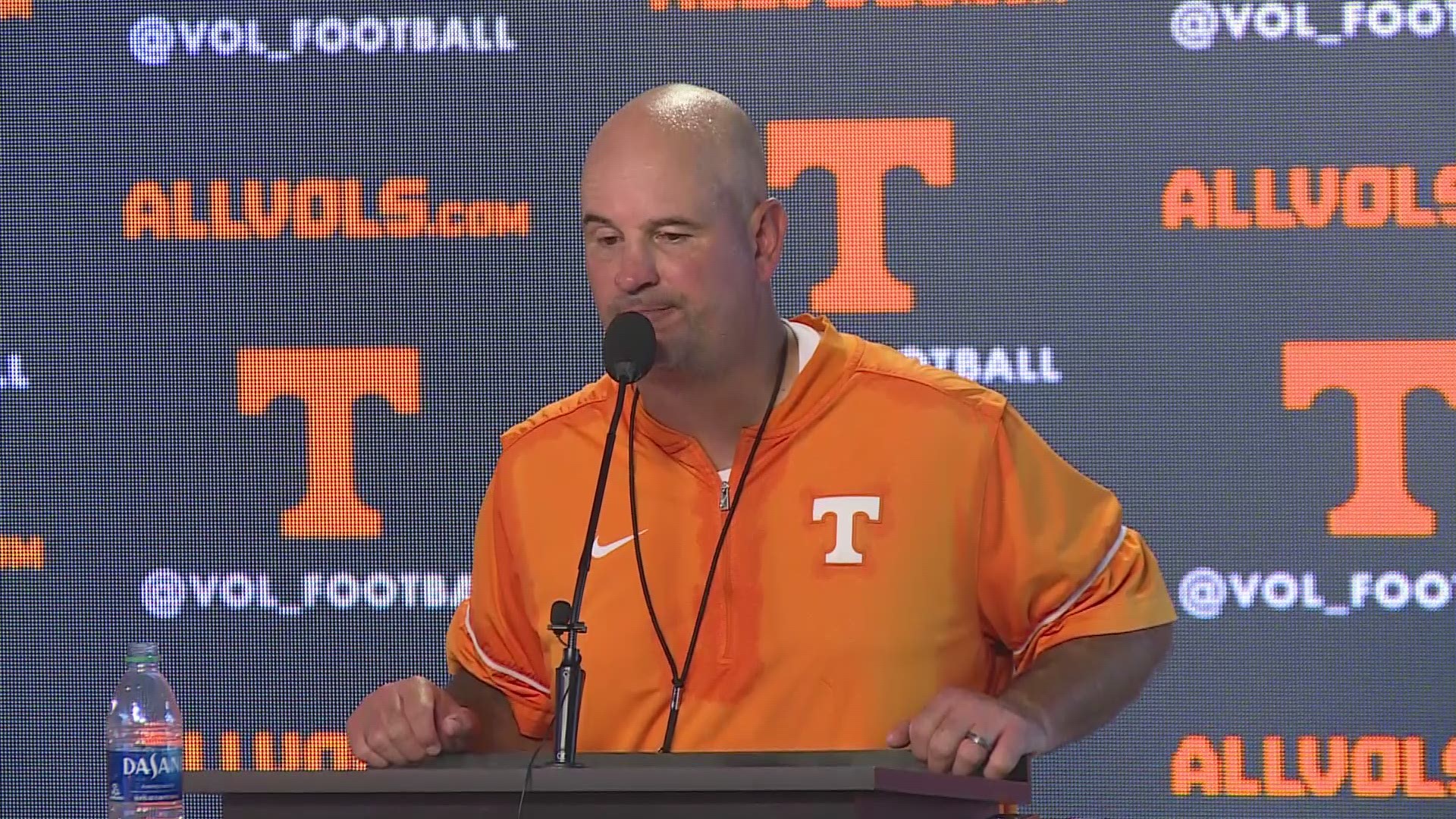 Tennessee continues to have competition on the offensive line and Jeremy Pruitt thinks they could rotate as many as 10 ten players through that position during games.