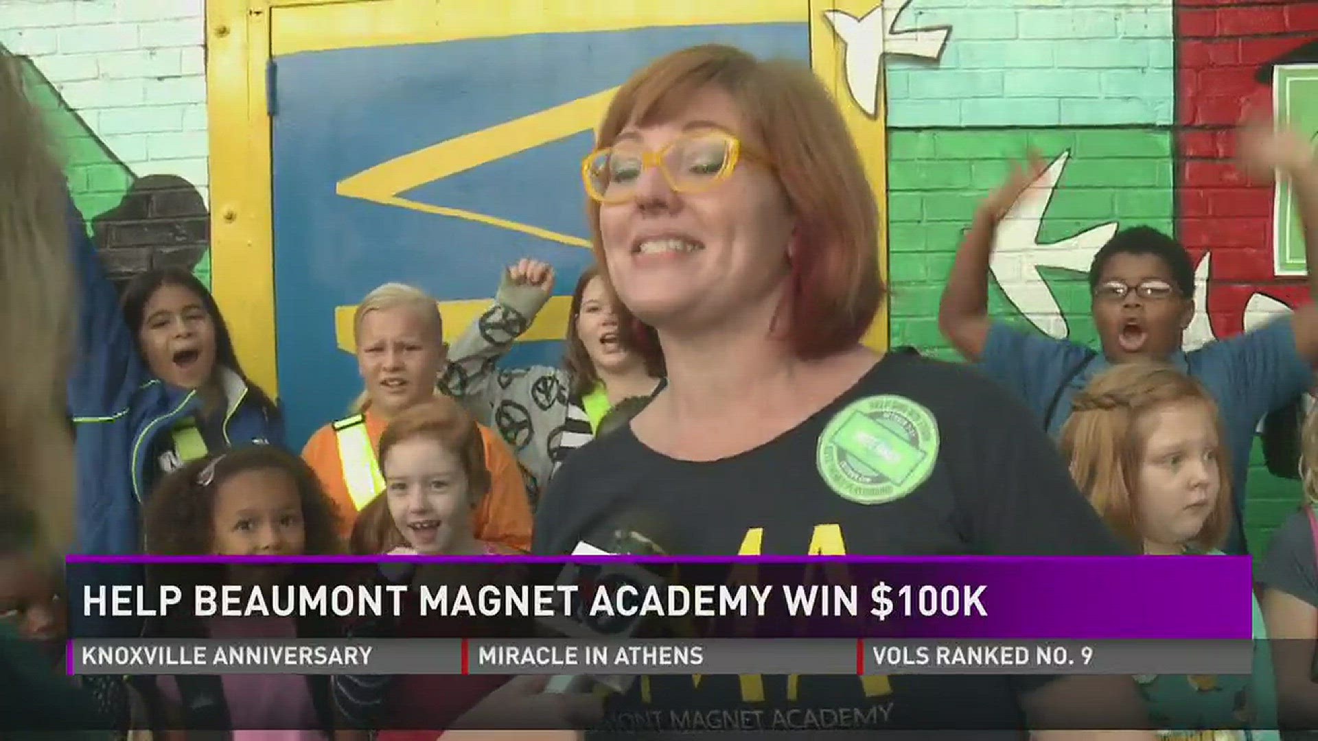 Beaumont Magnet Academy is the only school in Tennessee up for a $100,000 playground make-over grant.
