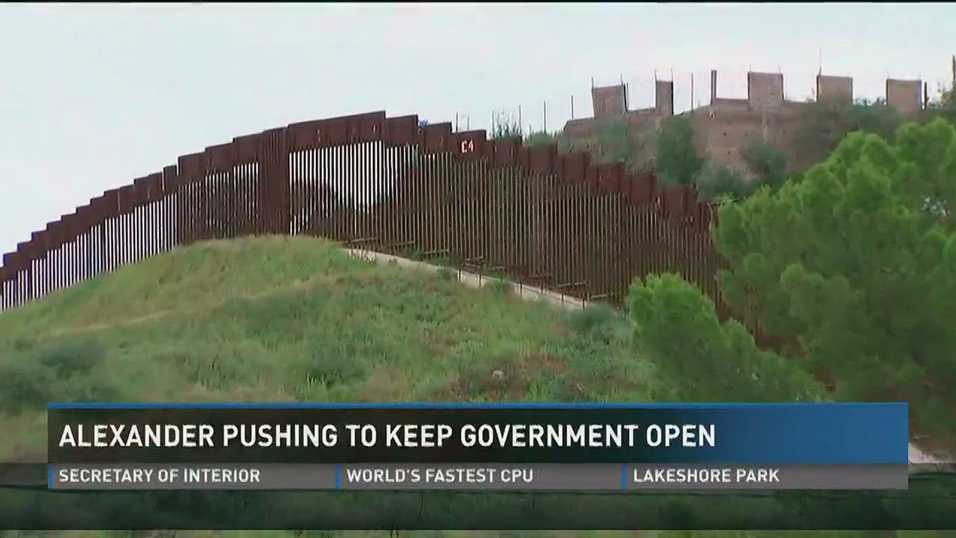 Aug. 24, 2017: After President Donald Trump threatened a government shut down if lawmakers don't support his border wall with Mexico, Tennessee Sen. Lamar Alexander says he was not elected to shut down the government.