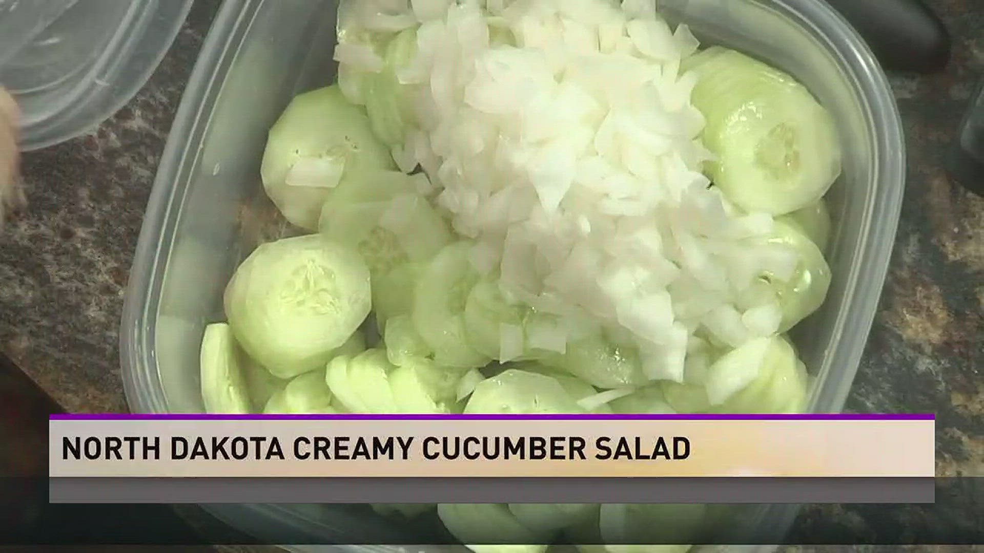 Rebecca Sweet's mom joins 10 News Weekend to make her famous North Dakota Creamy Cucumber Salad.