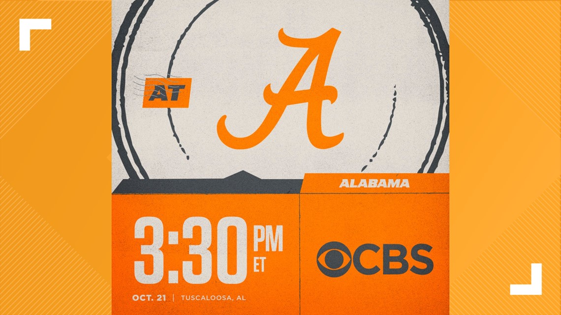 Alabama Kick Time Announced