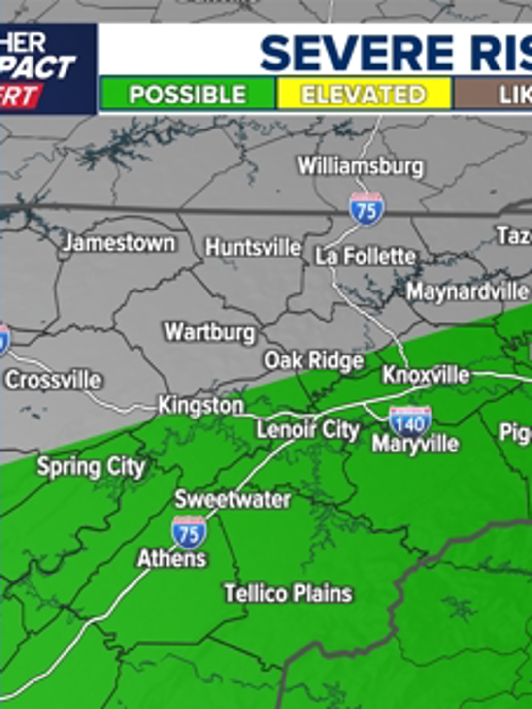 Weather Impact Alert: Localized flooding and few storms possible this ...