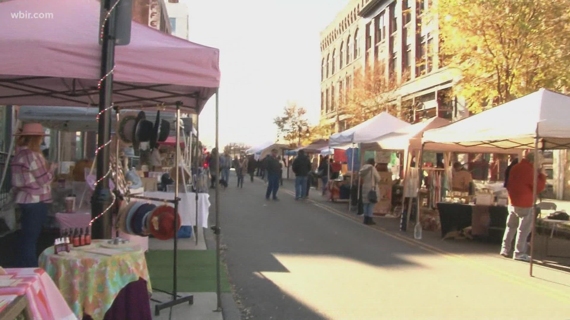 The event is held on West Jackson Avenue and included local vendors and artists of all kinds.