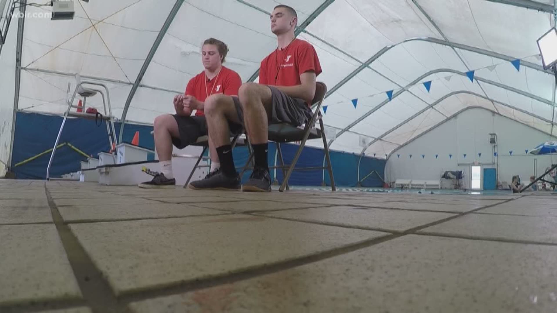 April 25, 2018: When a man collapsed from a heart attack at a Knoxville YMCA, two teenage lifeguards stepped in to help.