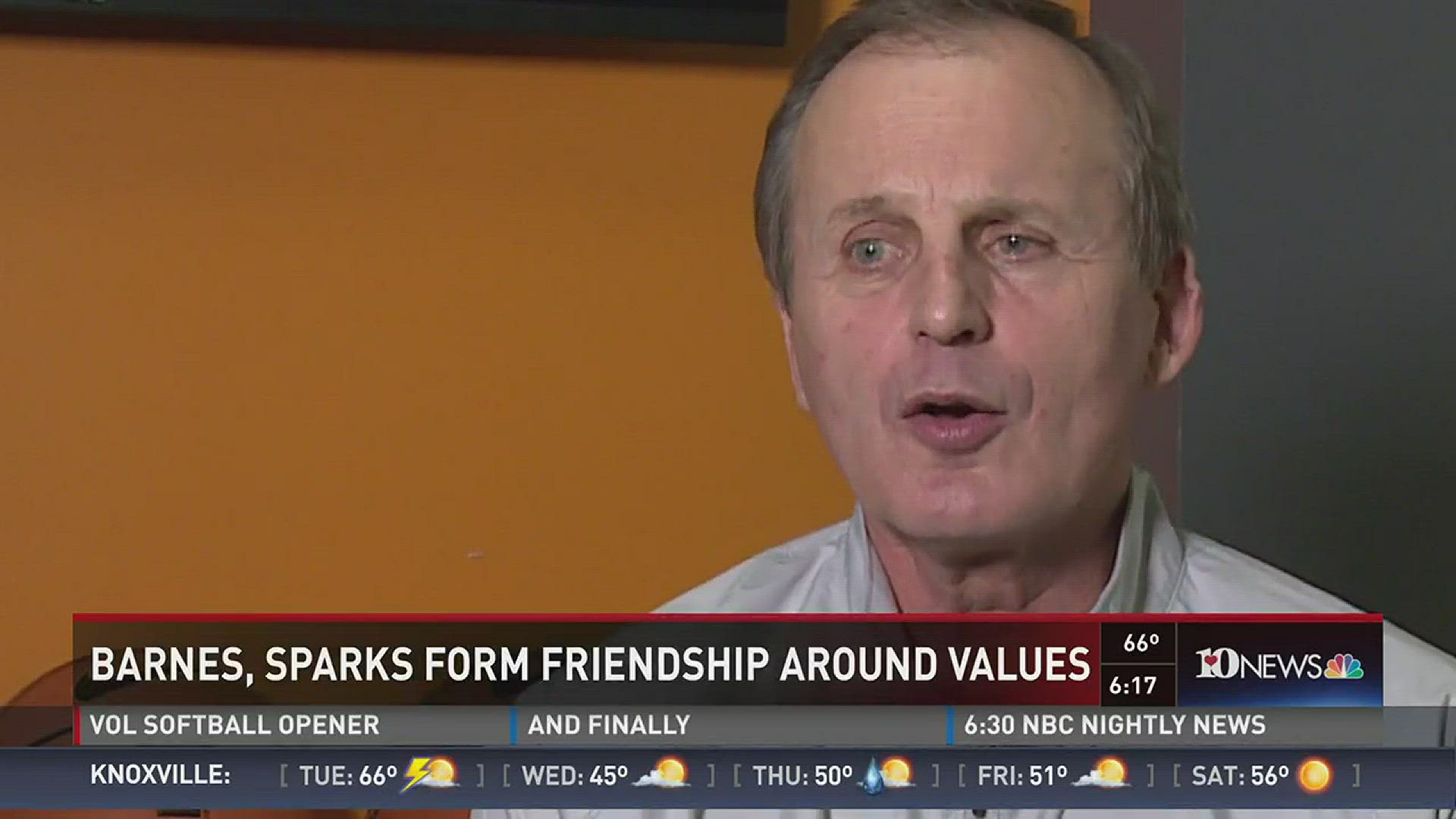 Carson-Newman football coach Ken Sparks and Vols basketball coach Rick Barnes have formed a friendship.