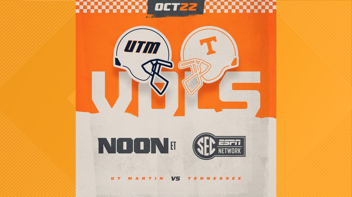 Tennessee announces kickoff time for homecoming game against UT Martin
