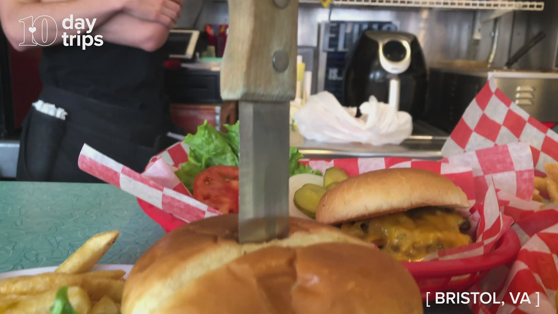 Chow down on cheeseburgers the size of your head at Burger Bar.
