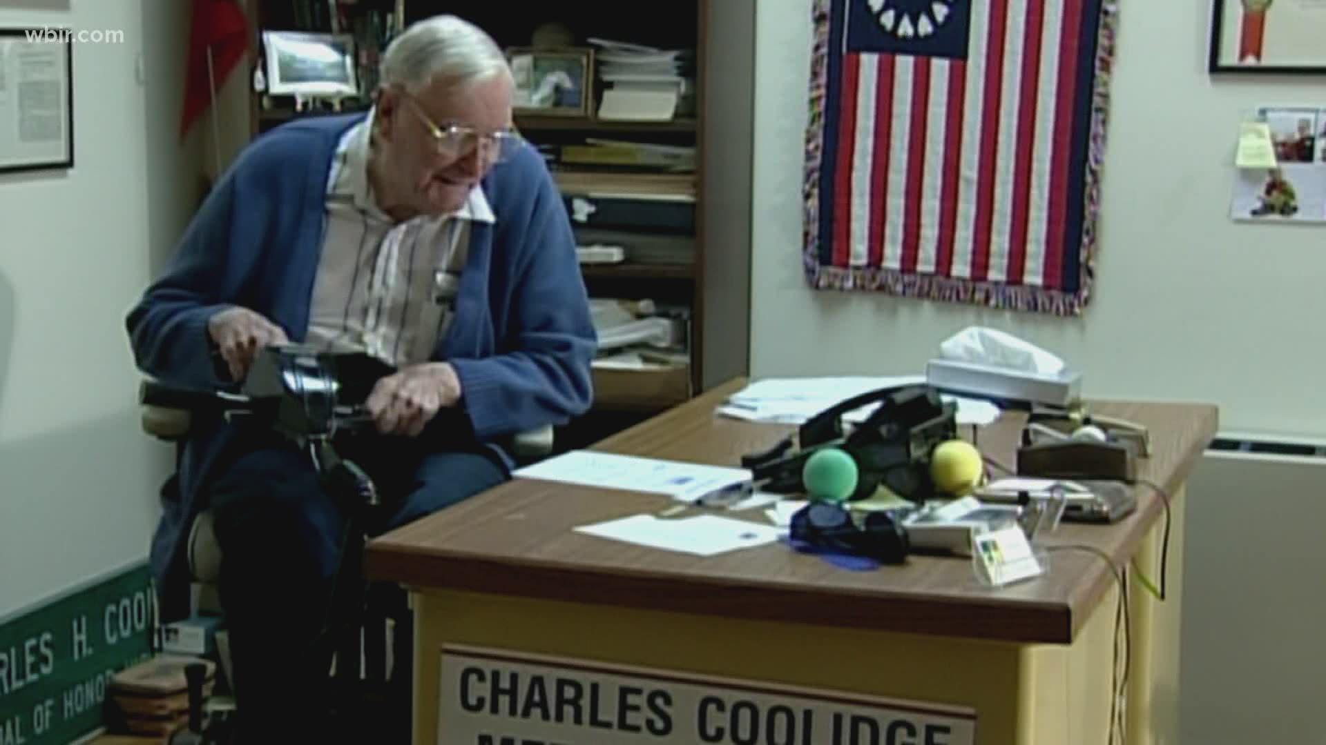 Charles Coolidge, one of two surviving Medal of Honor recipients from World War II, died at 99 years old.