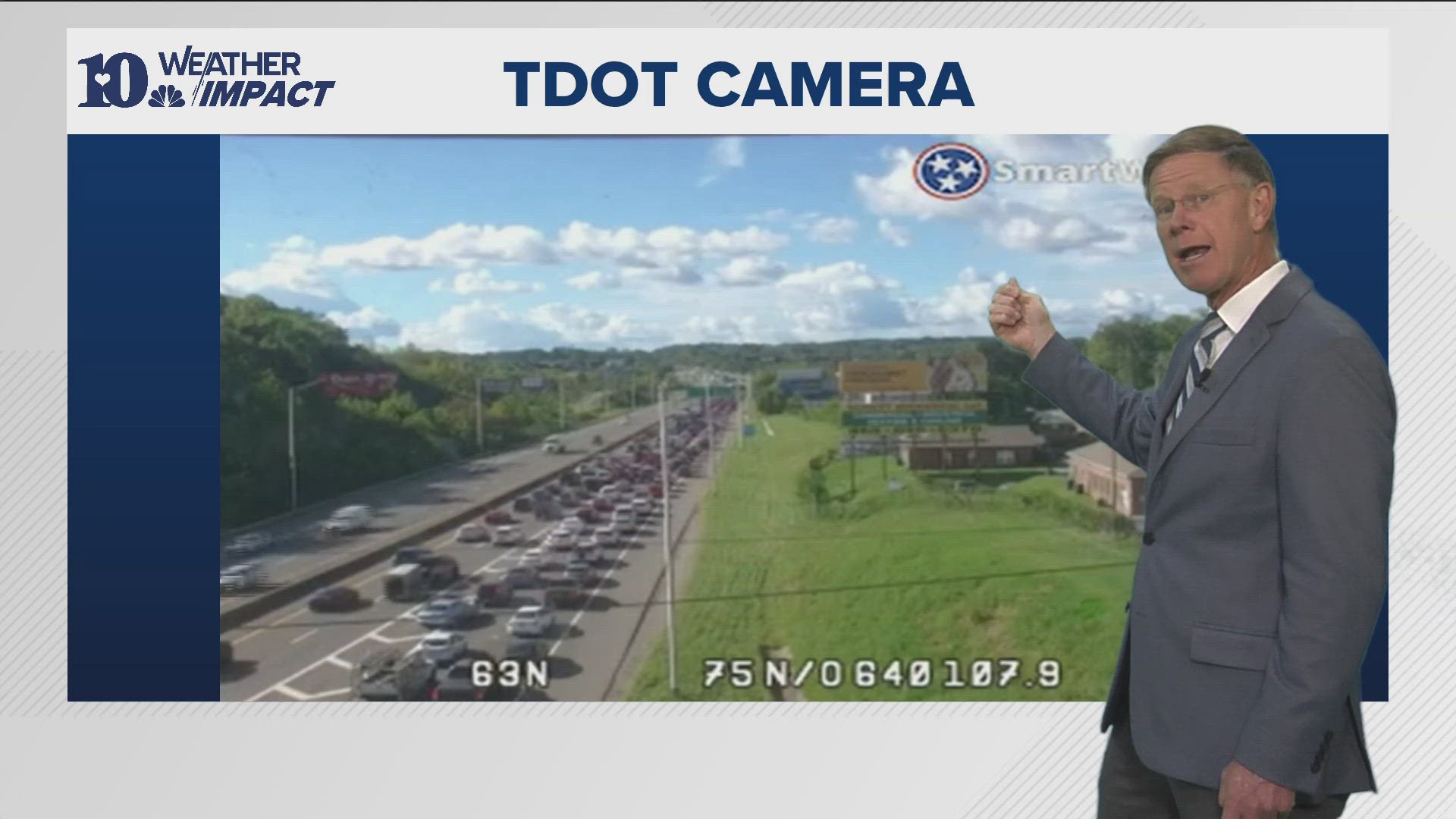 Traffic backed up for miles on I-75 North in Knox County after