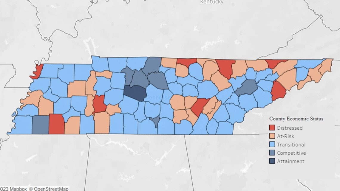 Three East Tennessee counties considered 'distressed' in new index ...