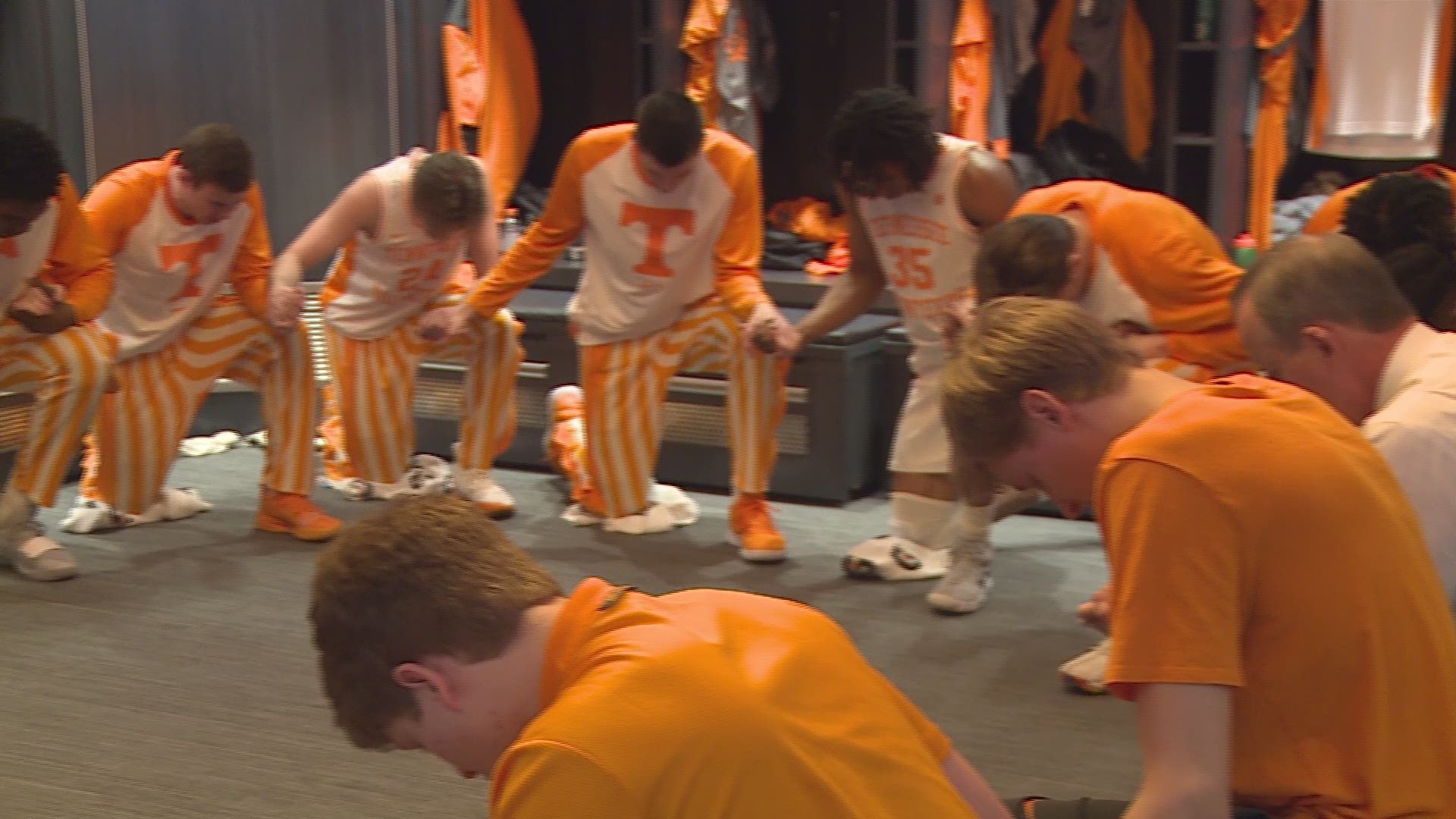 Tennessee's basketball team is gaining power from prayer.