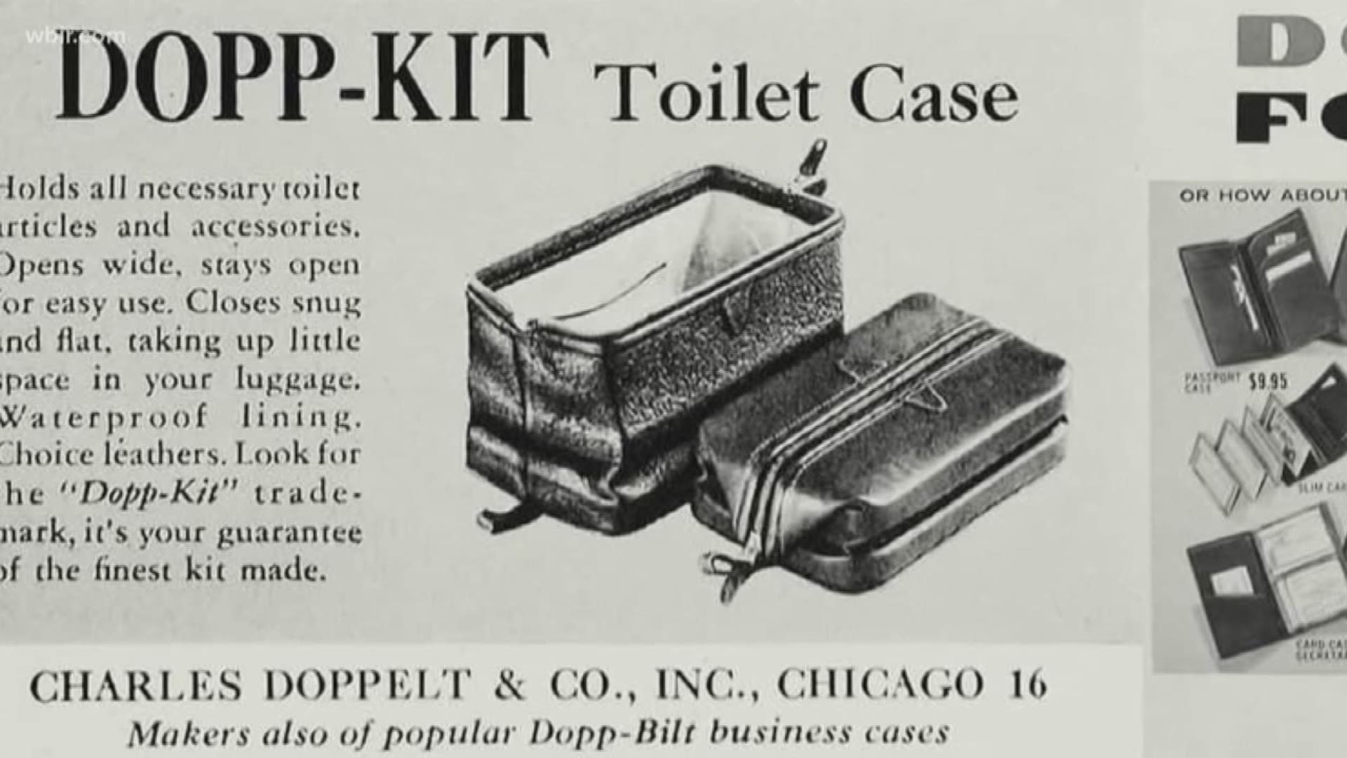 The nephew of Charles Doppelt, who invented the Dopp kit, lives in Cedar Bluff.