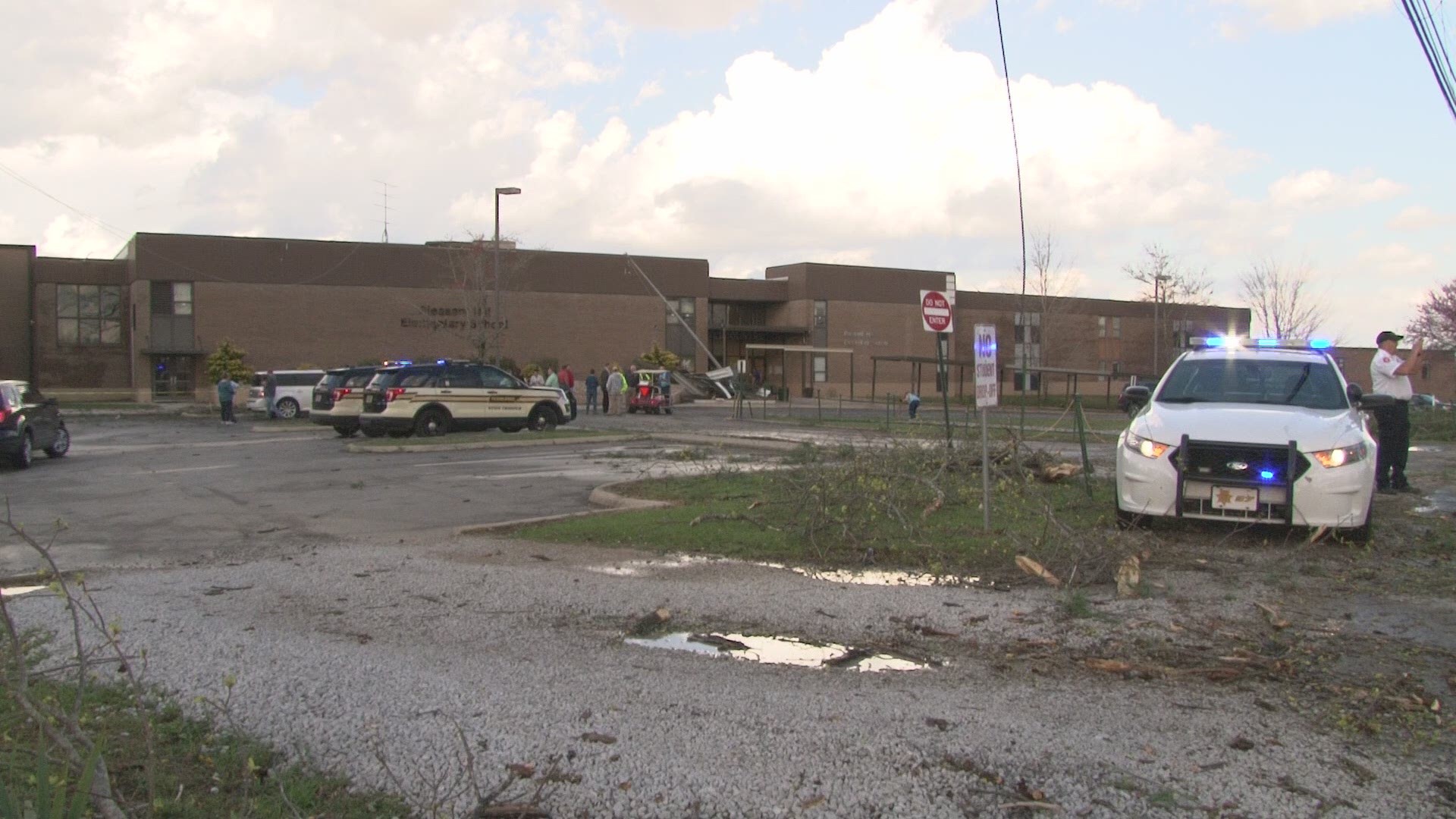 Only minor injuries were reported after the tornado touched down near Pleasant Hill Elementary.