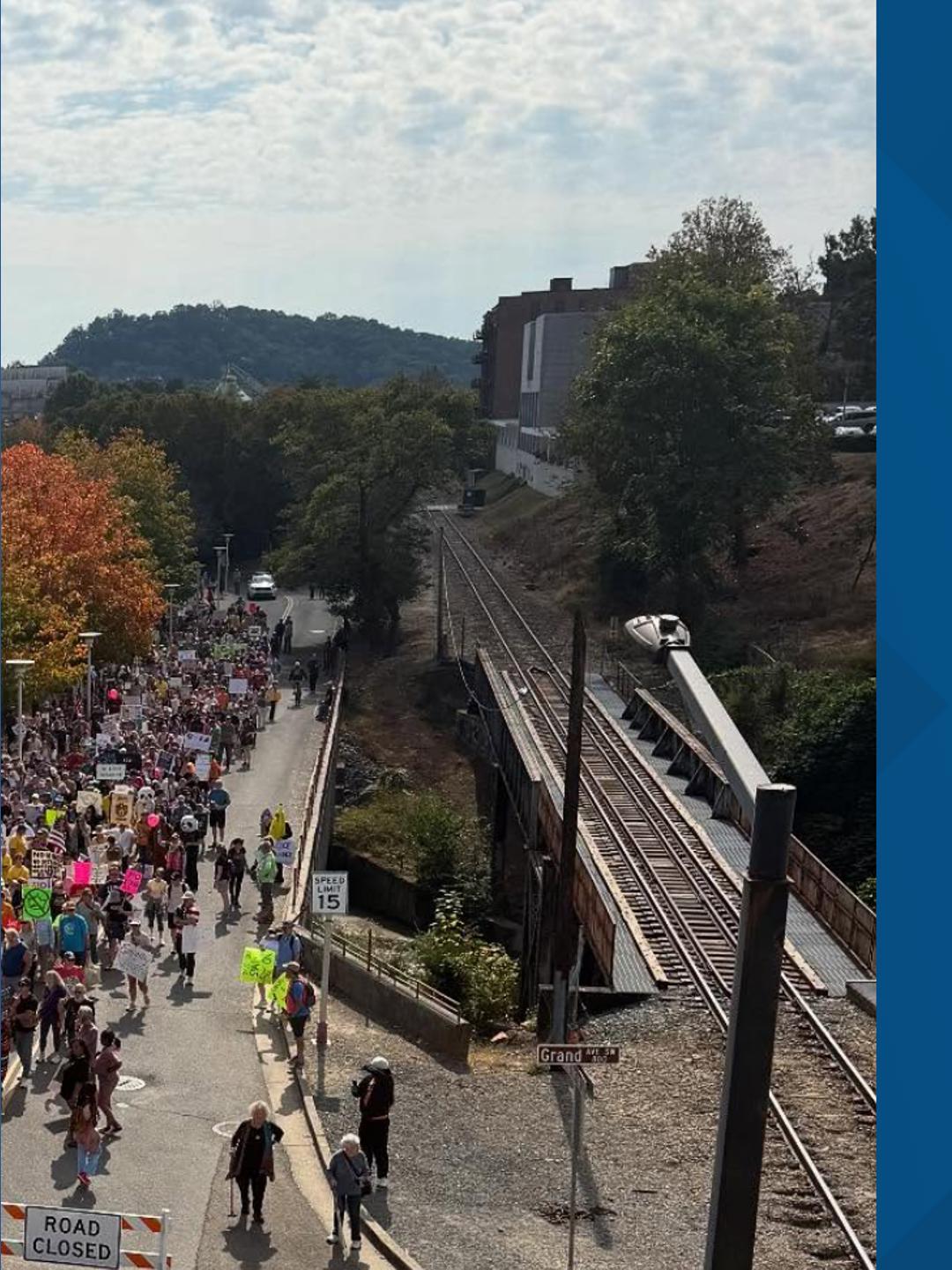 Thousands attend second 'No Kings' protests in East Tennessee | wbir.com