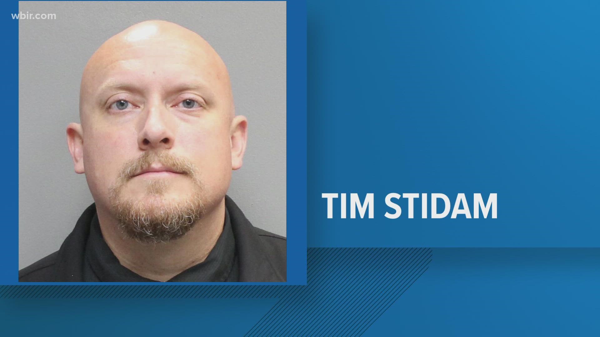 Tim Stidam's charges are related to a February call he made while on duty involving a minor teen girl and images on her cellphone, WBIR has learned.