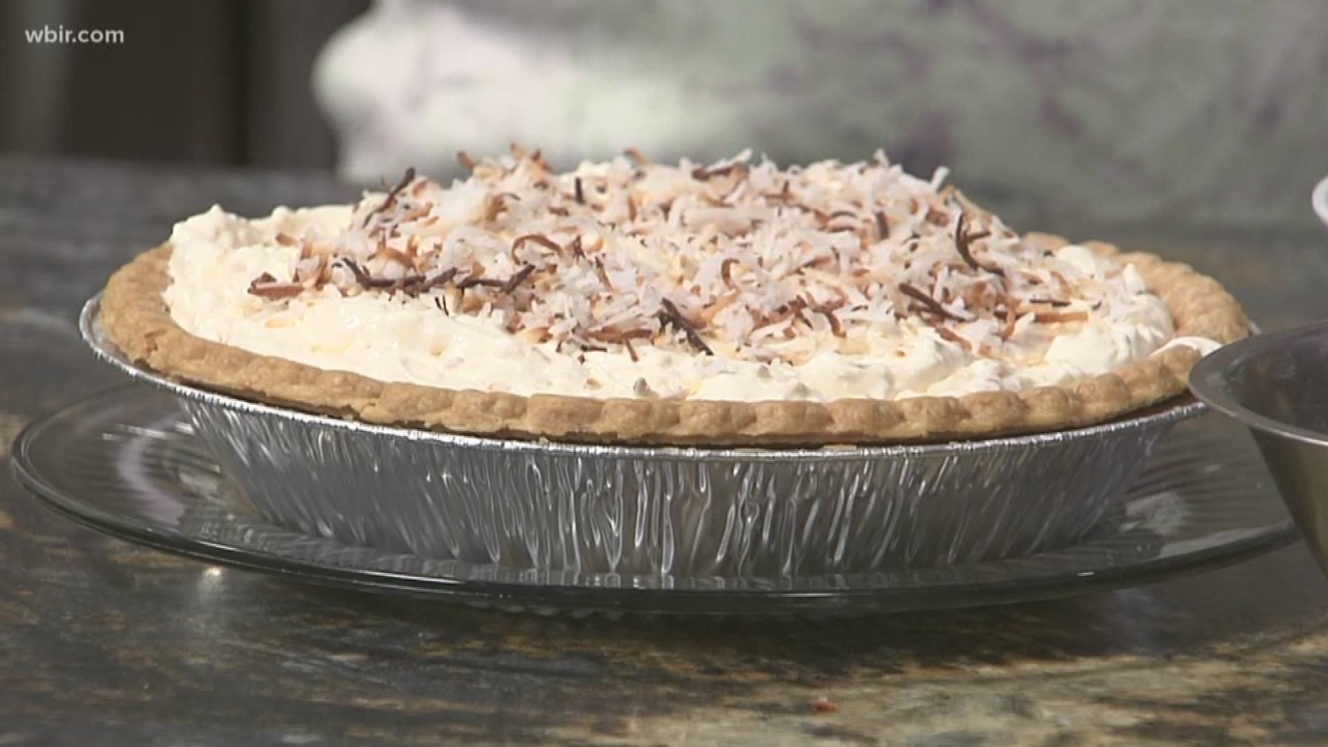 Melissa Graves from Donna's Old Town Cafe is making a coconut cream pie today. She says it's been a hit at the restaurant.