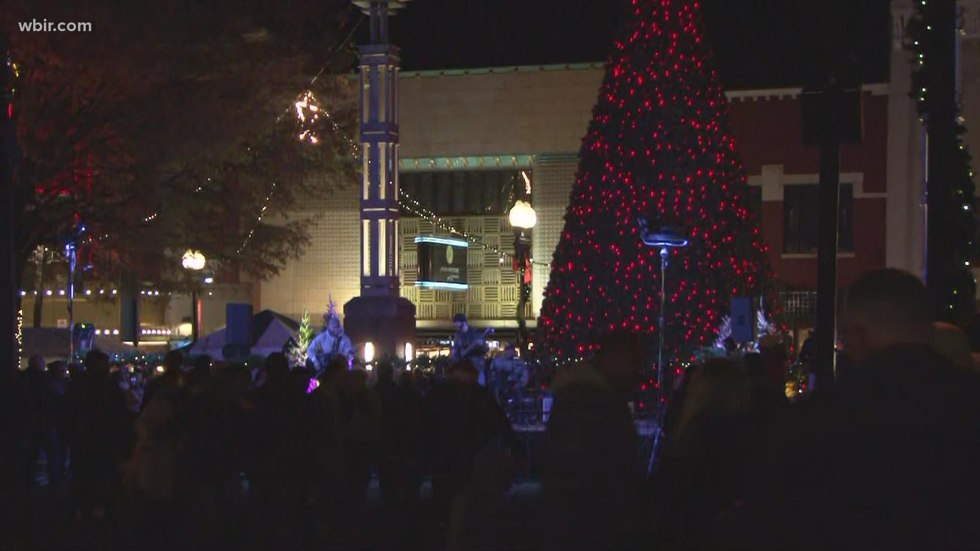 Friday kicked off several month-long holiday events across Knoxville.