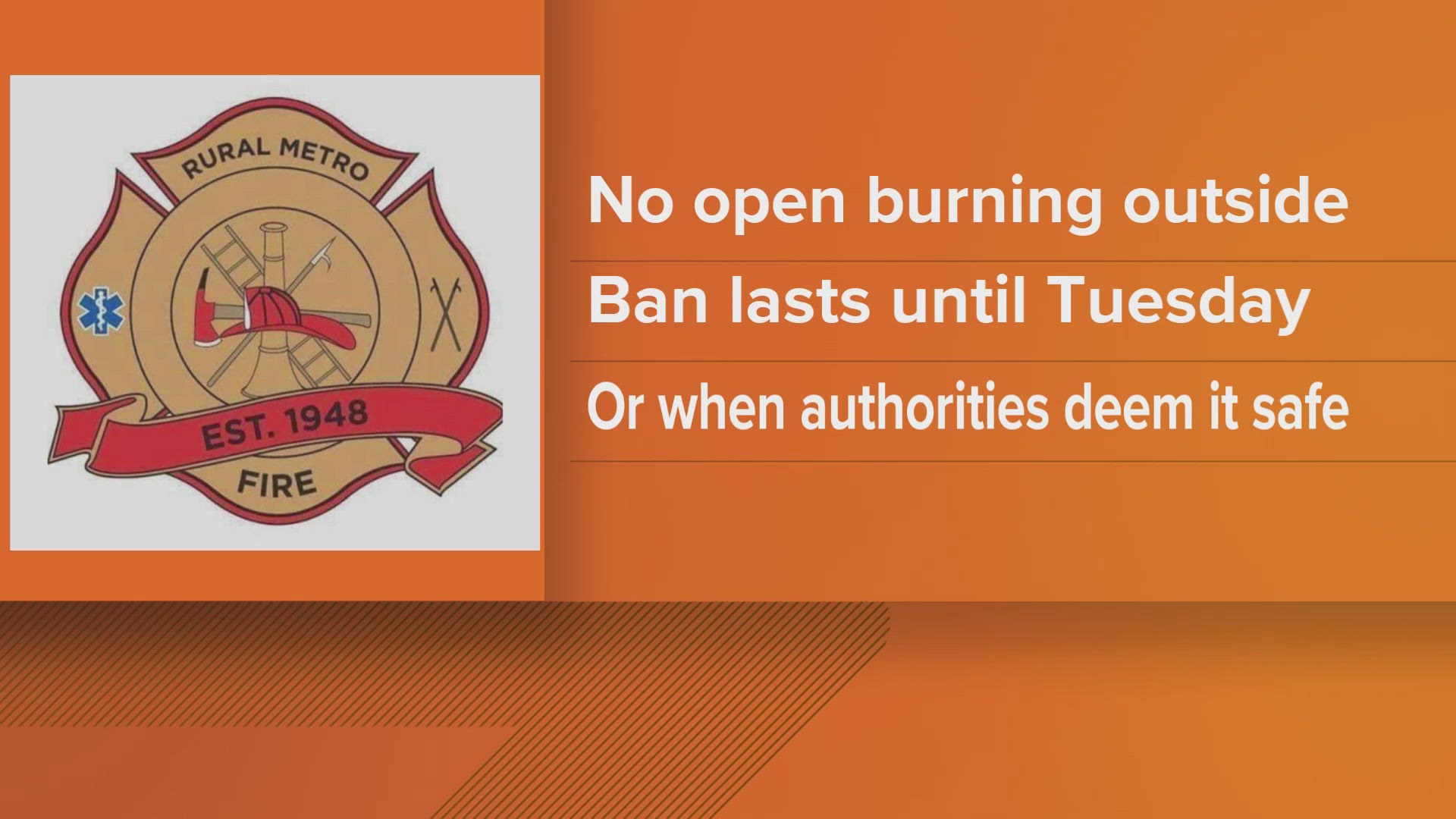 Rural Metro Fire says they responded to multiple brush fires across Knox County yesterday even though a burn ban is in effect. 