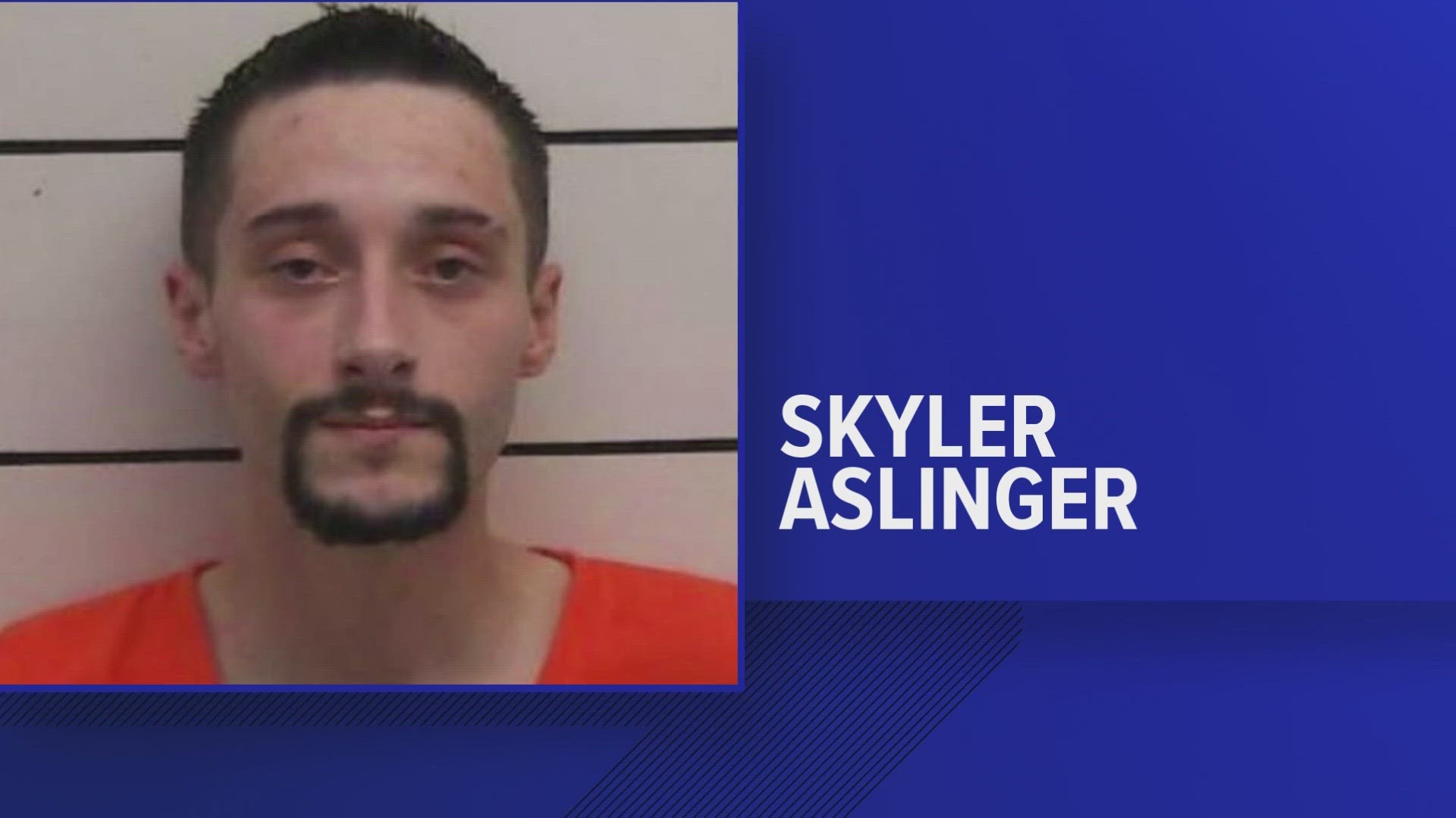 The Morgan County Sheriff's Office said Monday that Skyler Aslinger, 23, from Oliver Springs, was arrested on charges of vandalizing four churches.