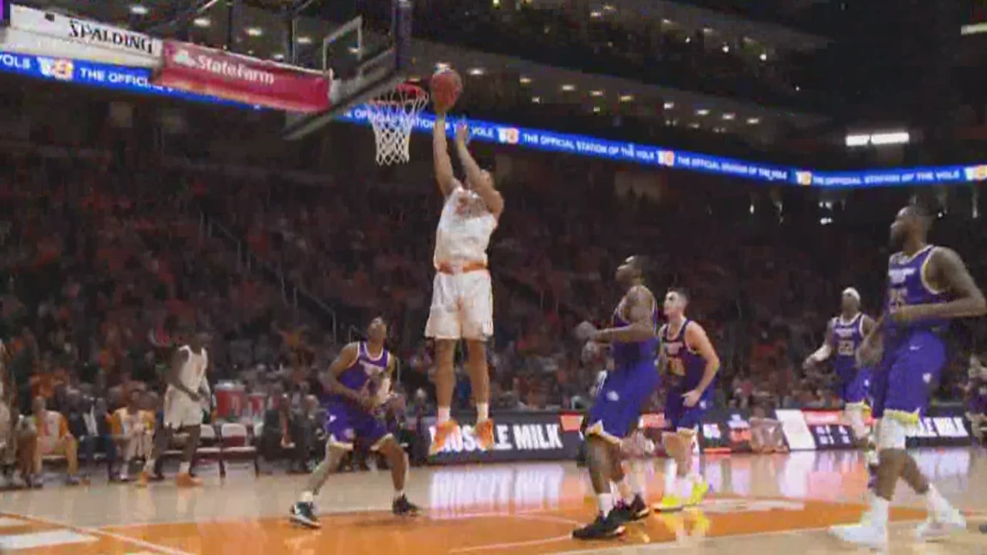 So many people are trying to get a glimpse of the number one ranked UT Men's Basketball team that the University had to open up additional seats in Thompson-Boling Arena for students.