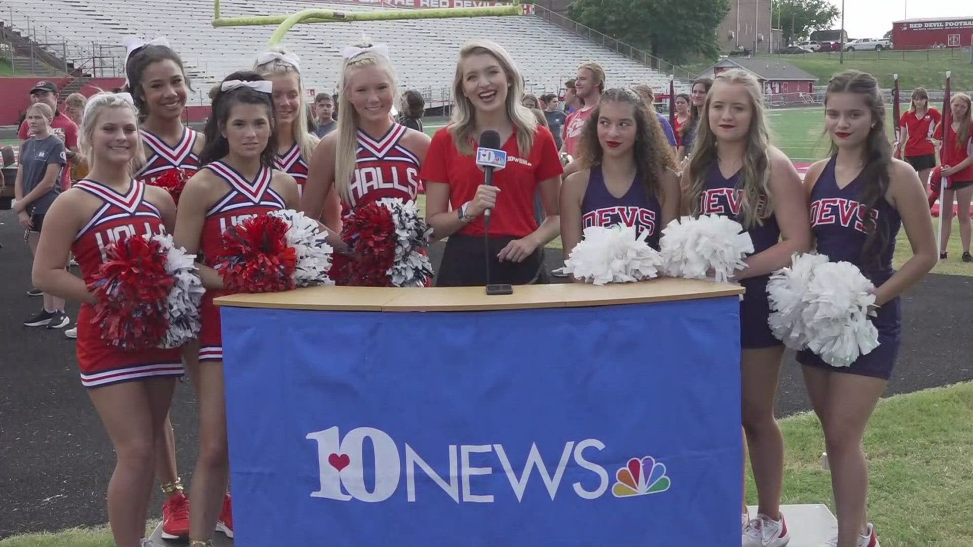 Halls High School cheer squad and dance team predict game against Hardin  Valley