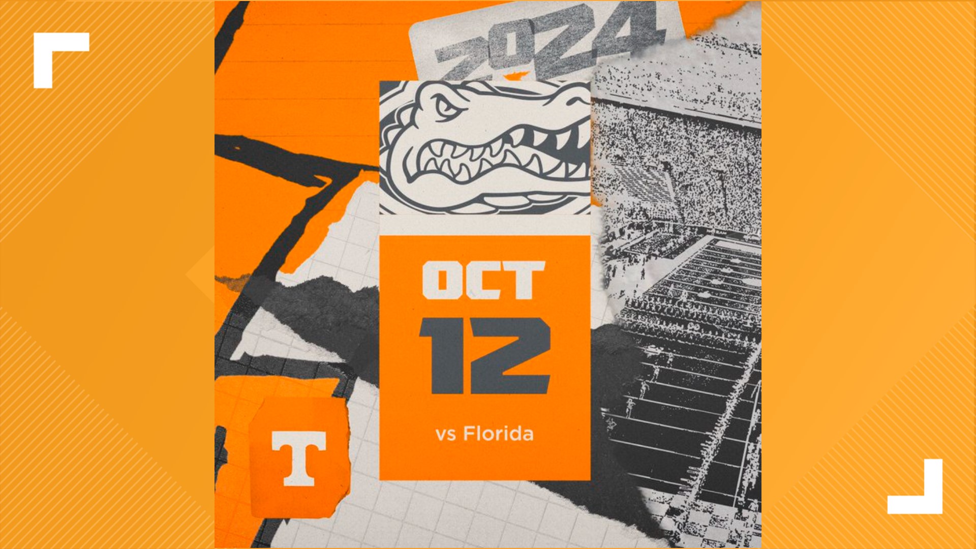 Vols vs. Gators playing on Oct. 12, 2024
