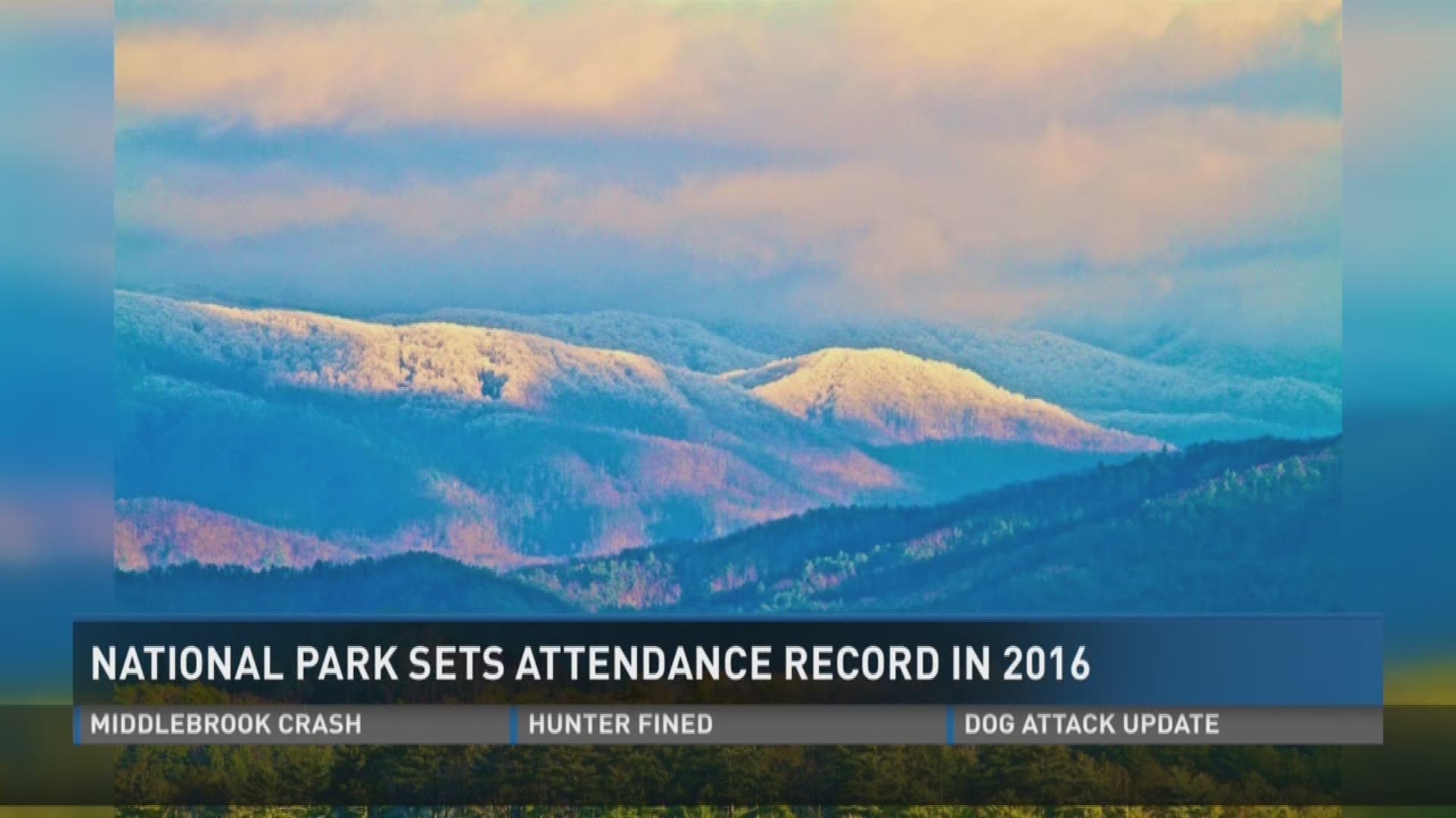 The Great Smoky Mountains National Park welcomed a record 11.31 million people in 2016, according to a National Park Service release.