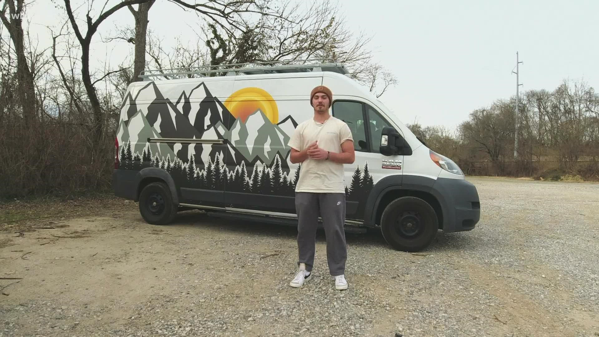 Have you ever wanted to sell everything and just travel in the van you live in? One UT student is doing just that.