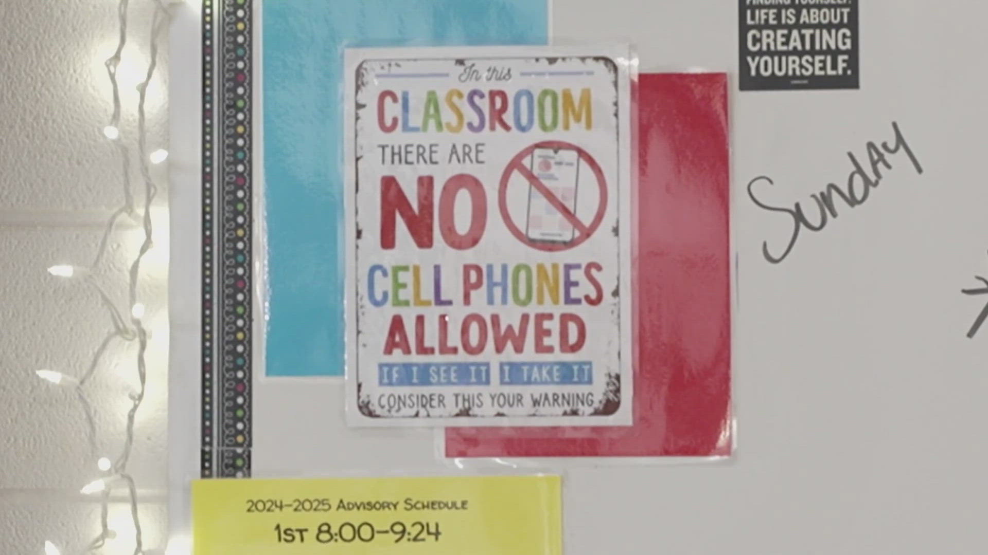 A recent Pew Research poll said a majority of high school teachers called phones a significant problem in the classroom.