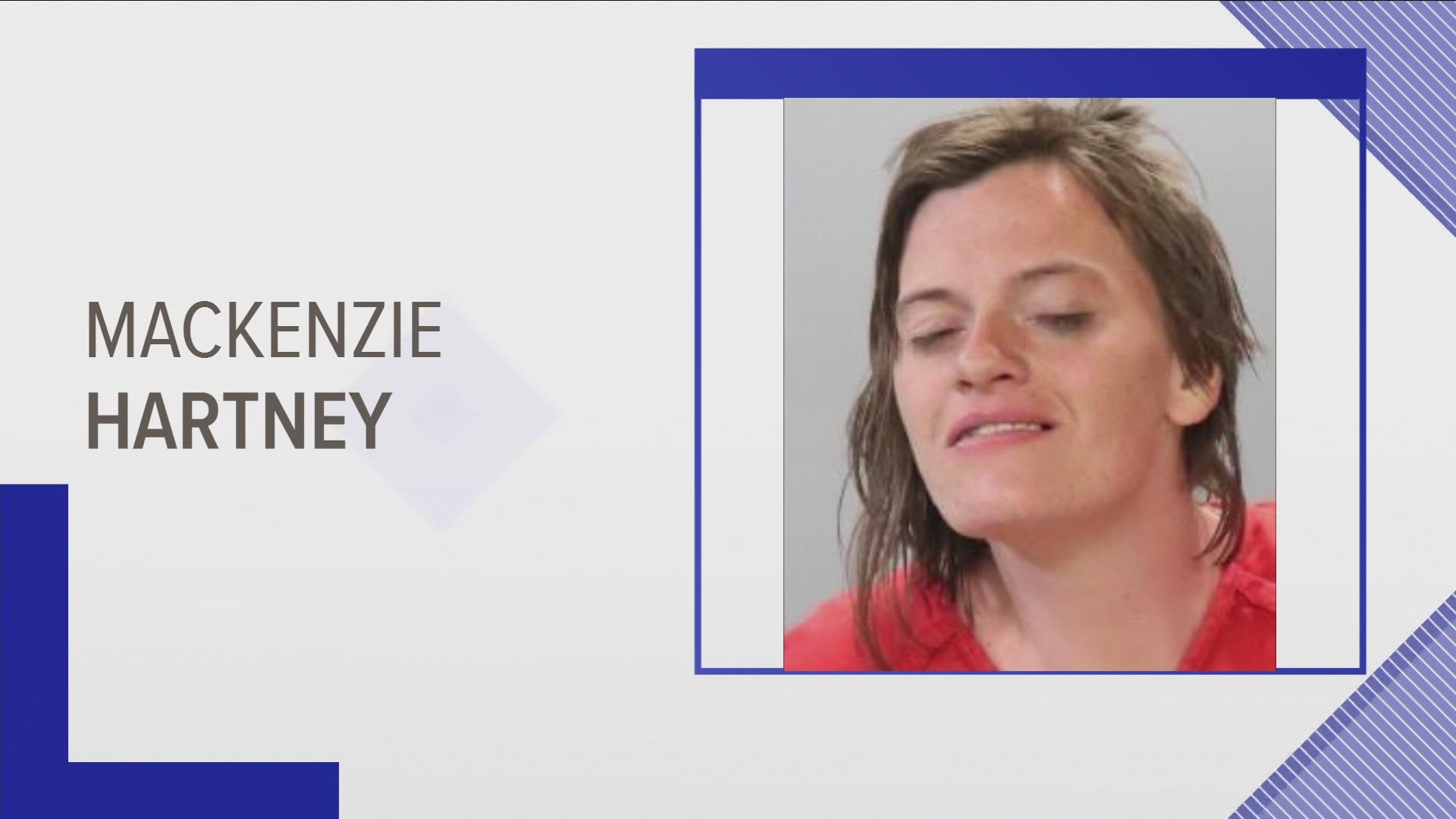 The East TN Valley Crime Stoppers said Mackenzie Hartney has been missing for days after being released from the Knox County Detention Facility.