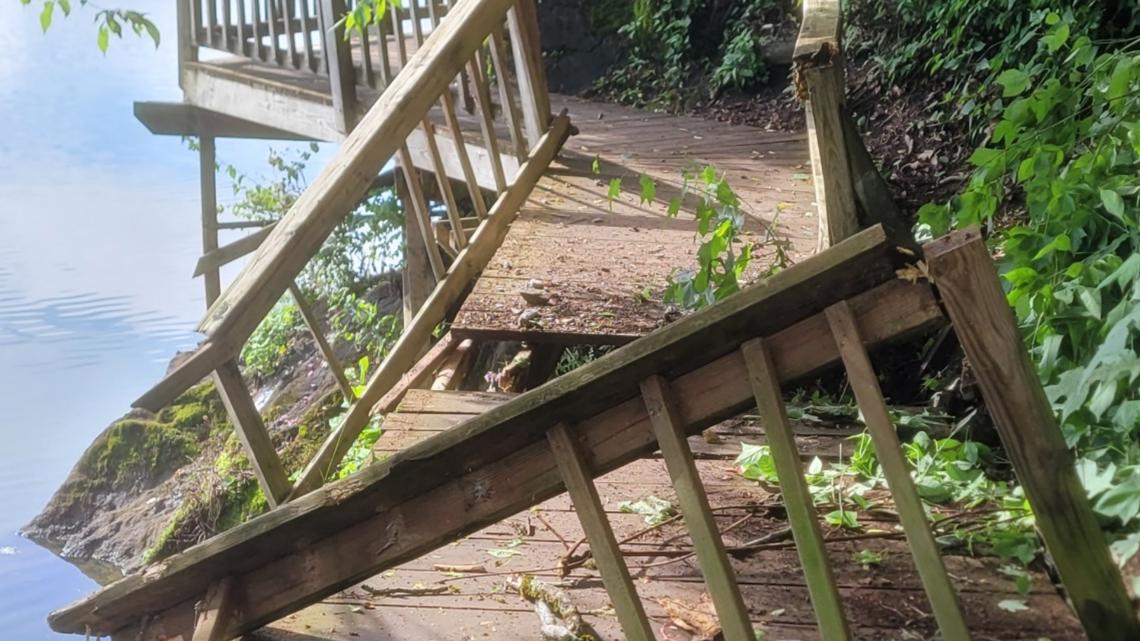 Ijams River Boardwalk closes after tree falls due to 'significant damage'