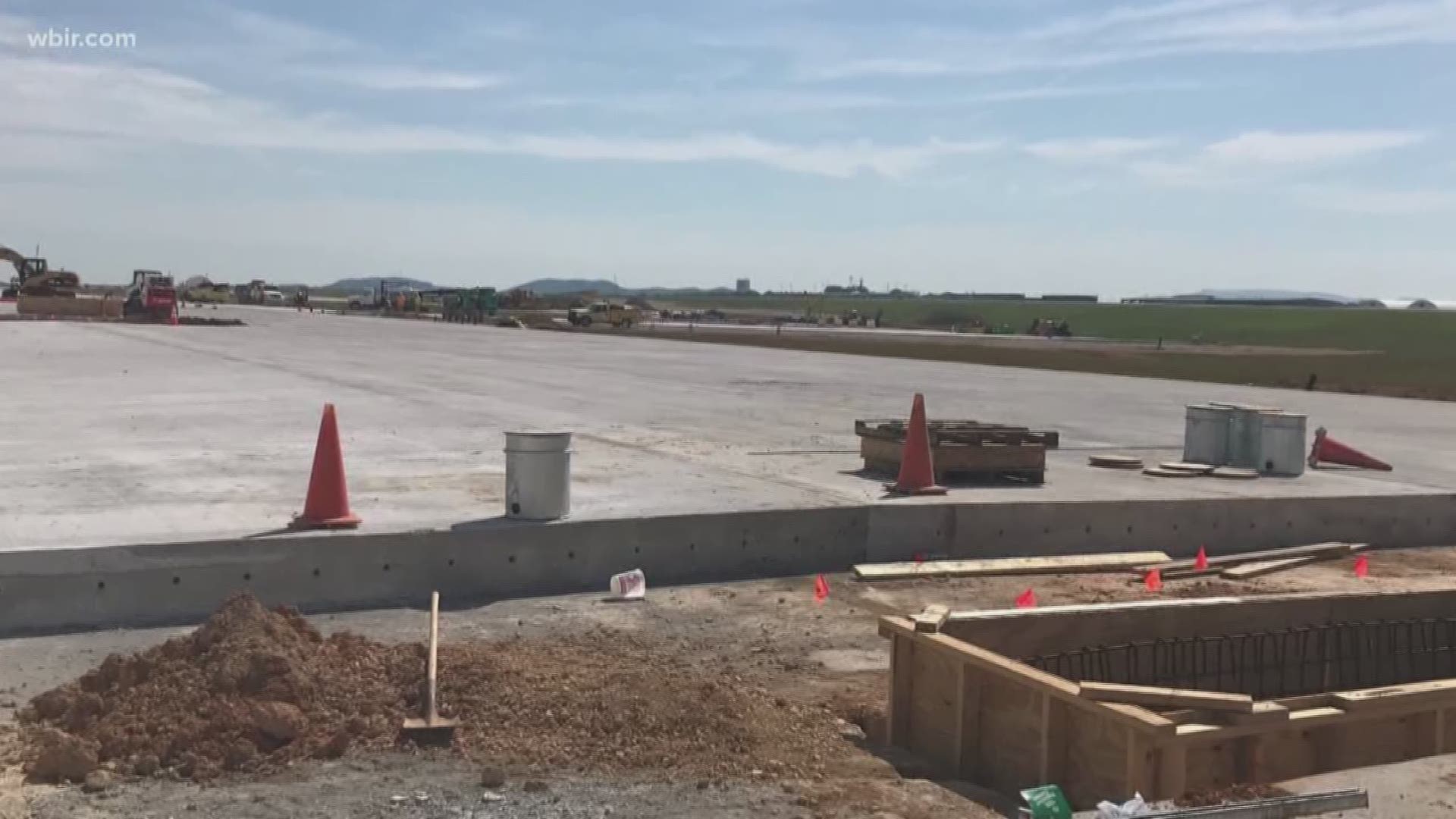 The improvements include a 10,000-foot-runway expansion that McGhee Tyson says is now complete. The runway is what the airport says is a milestone in a $110 million airfield modernization project.