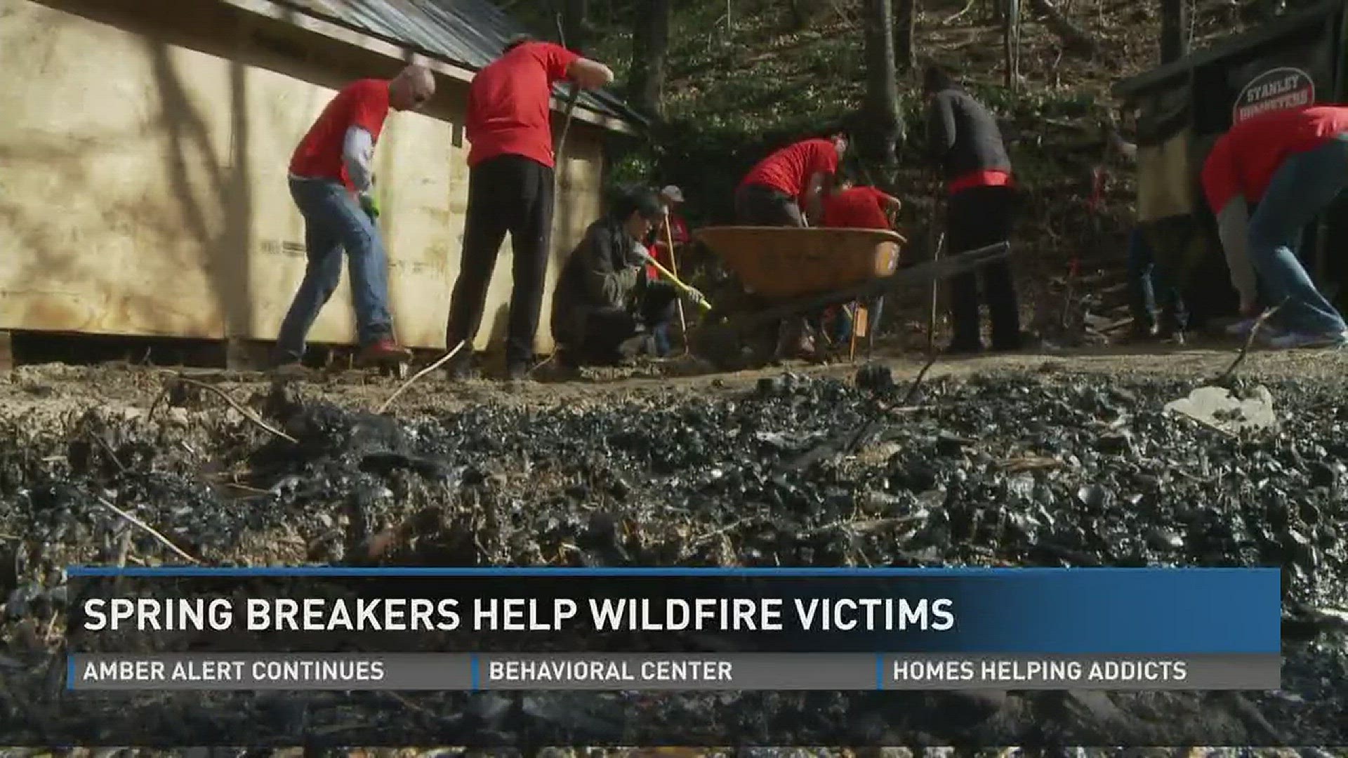 A group of international students chose to spend their spring break helping wildfire victims in Gatlinburg.