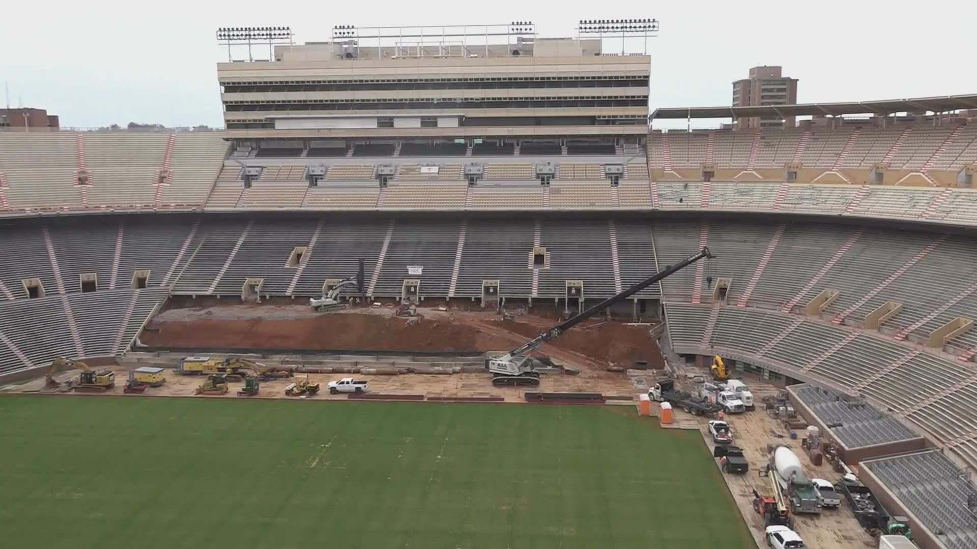 The game was cancelled due to ongoing construction at Neyland Stadium.