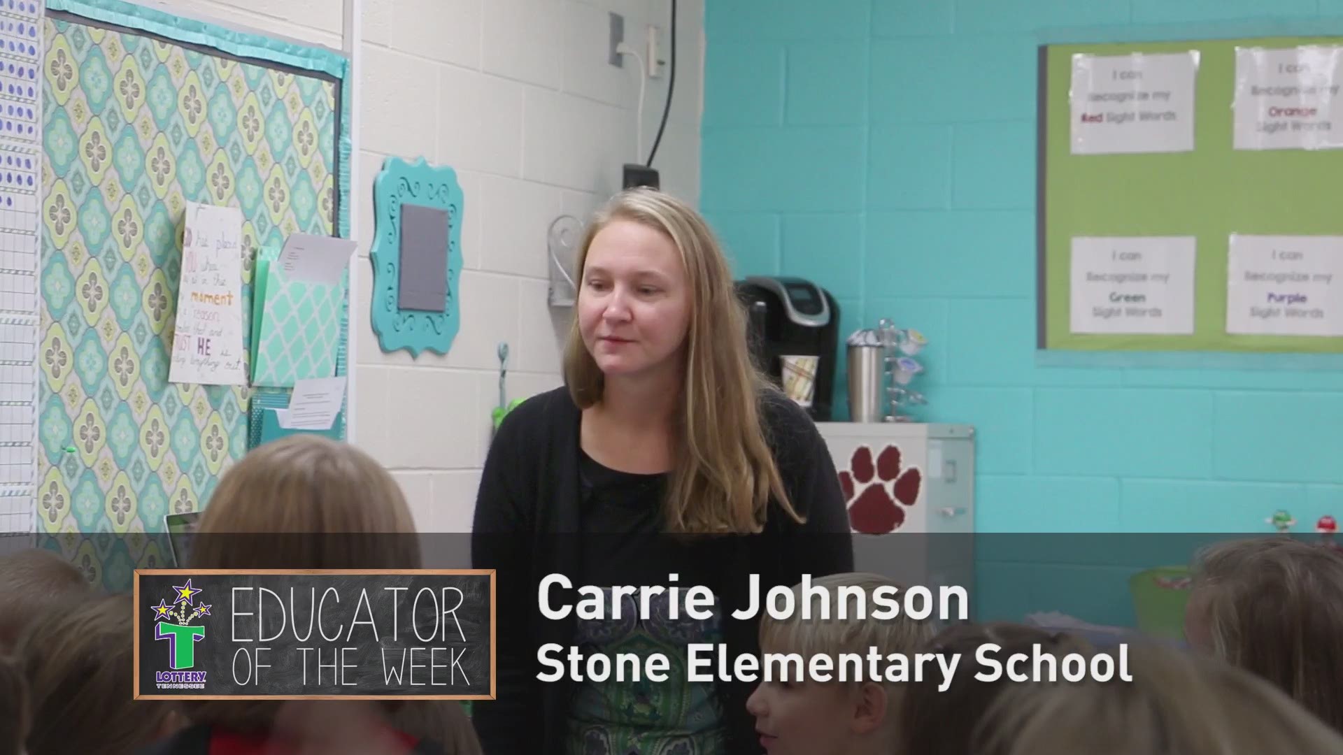 The Educator of the Week 10/31 is Carrie Johnson.