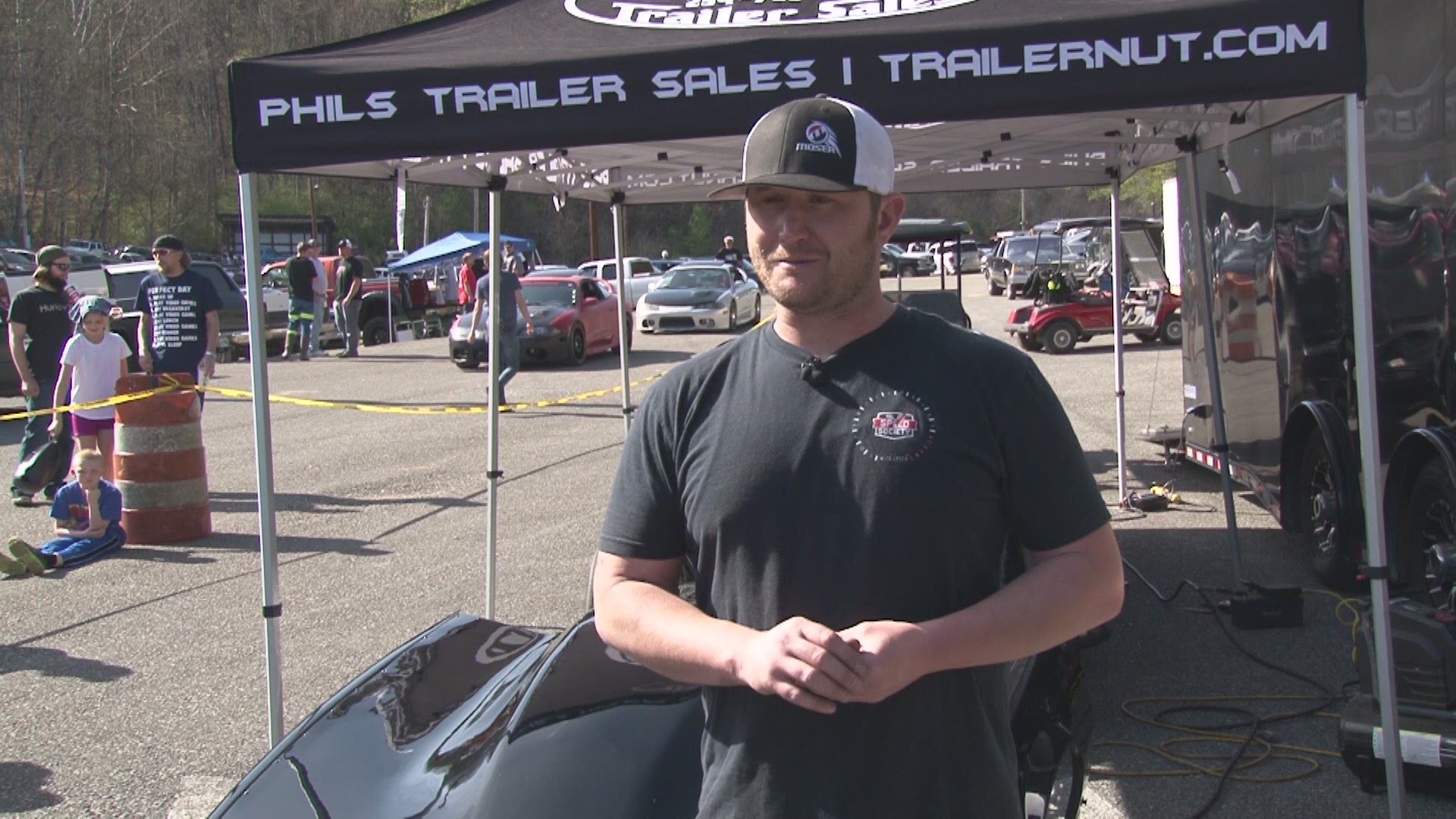 Kye Kelly from the Discovery Channel show "Street Outlaws" visited the English Mountain Raceway in Newport to visit with fans.