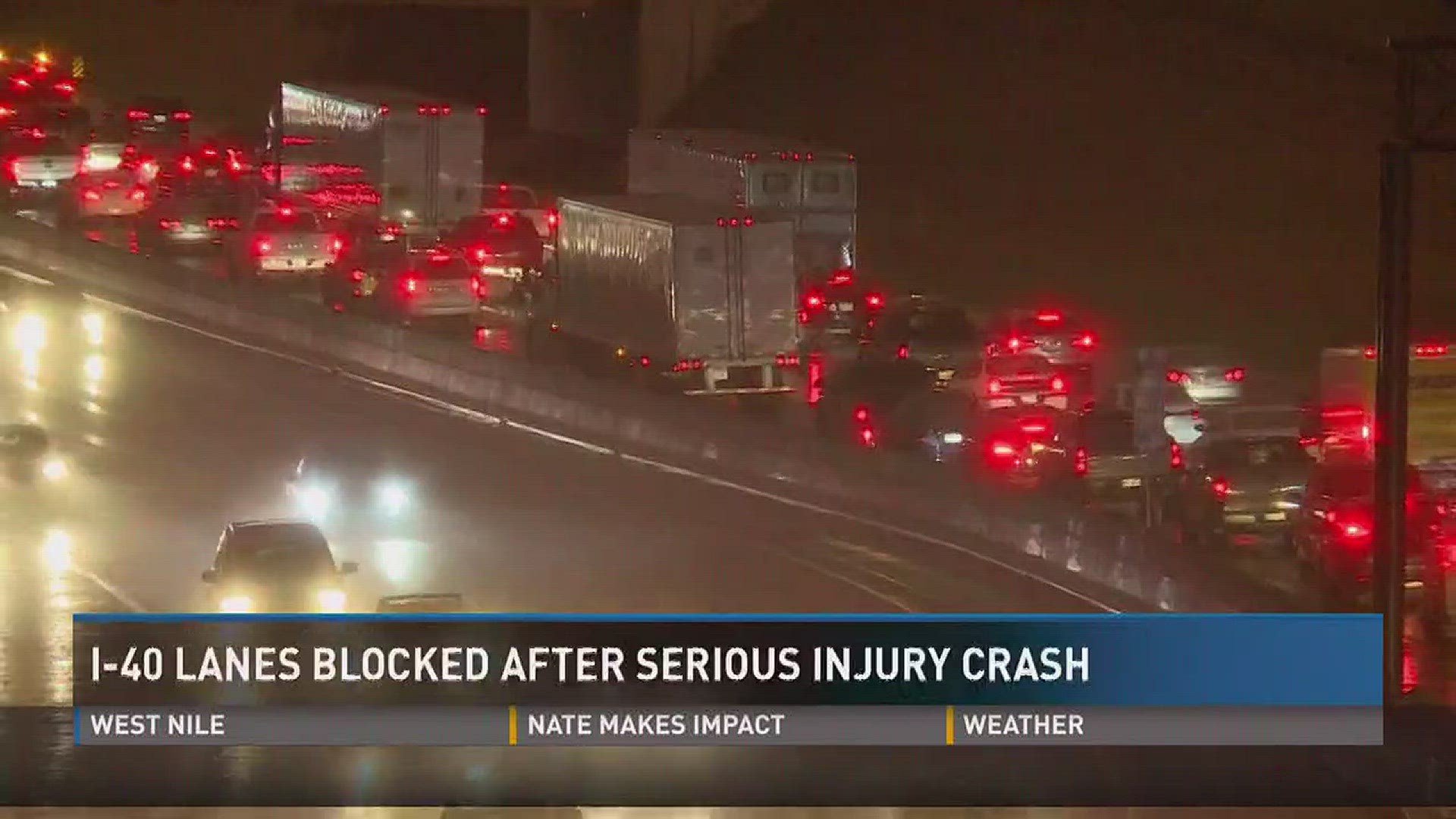 Lanes back open on I-40 west after 'serious injury crash' | wbir.com