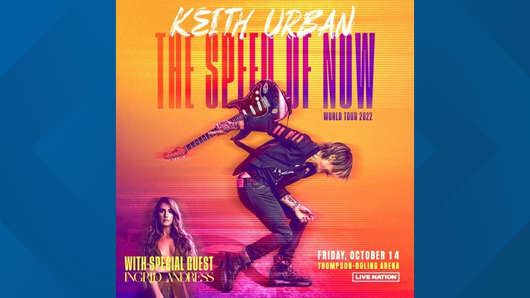 Country star Keith Urban headed to Thompson-Boling Arena in October 2022