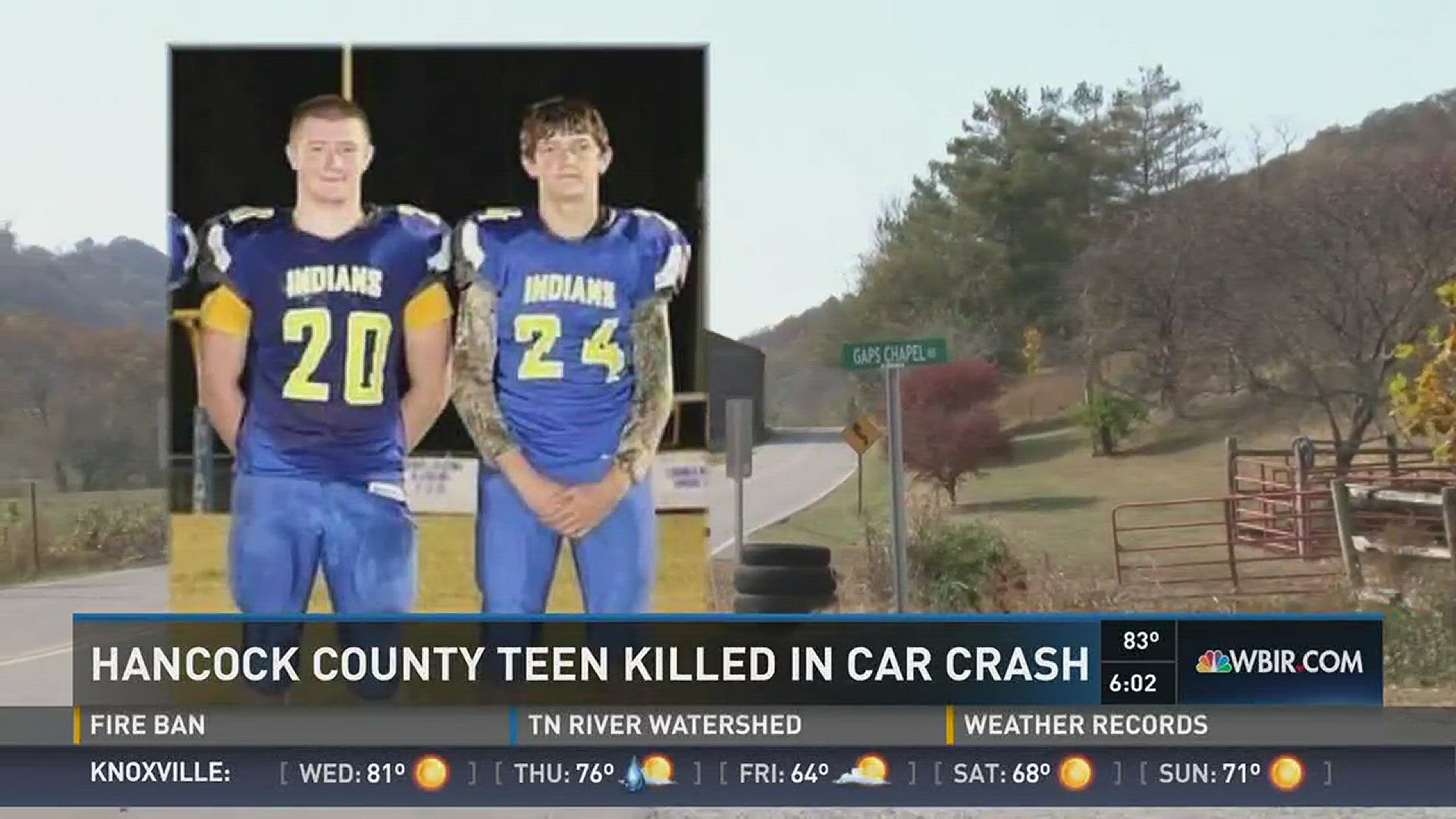 Nov. 1, 2016: The Hancock County community is reeling after a crash that killed a 15-year-old student and badly injured his brother.