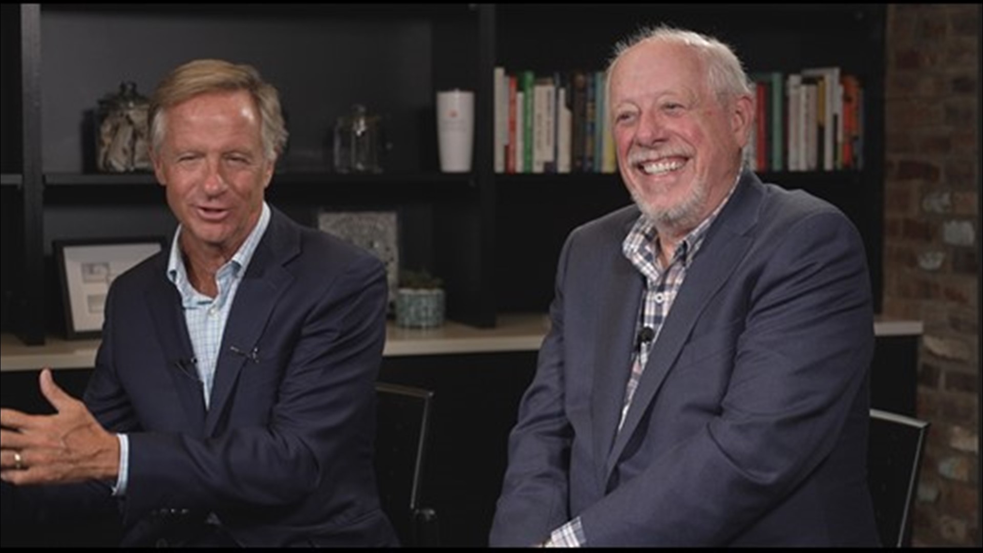 Former Tennessee Govs. Phil Bredesen and Bill Haslam talk about their podcast, "You Might Be Right."